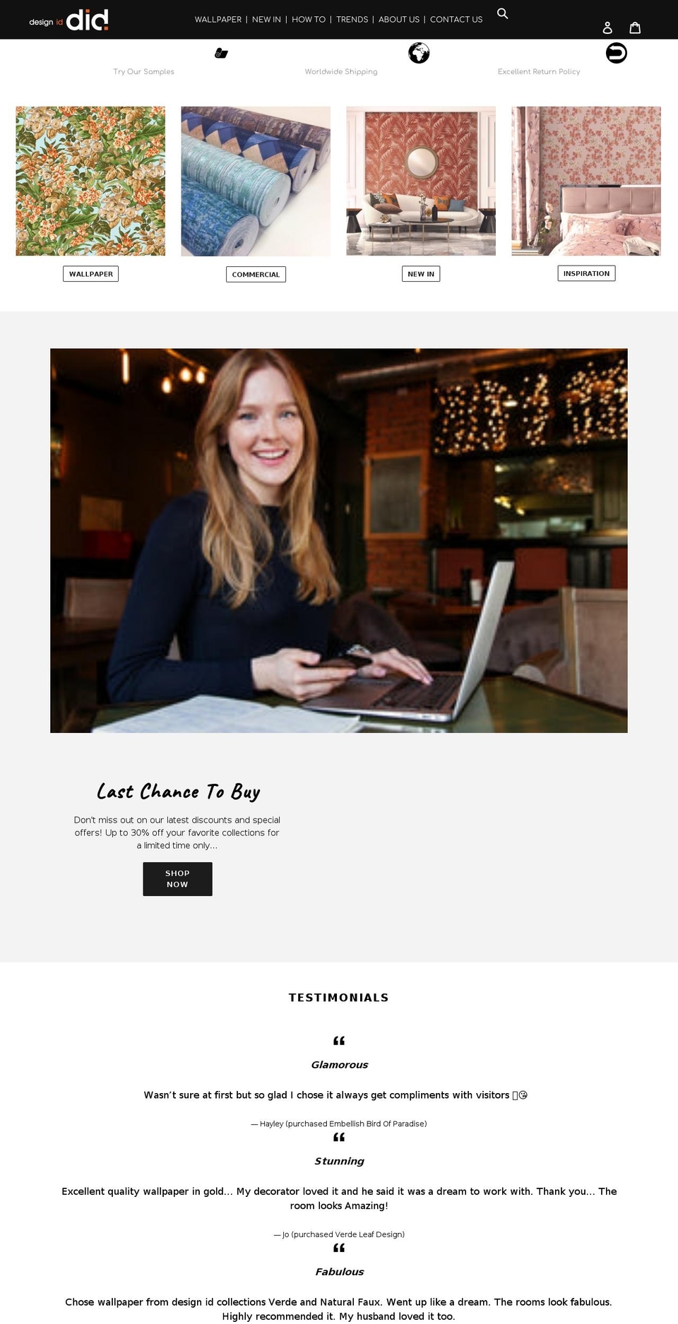 designiddecor.com shopify website screenshot