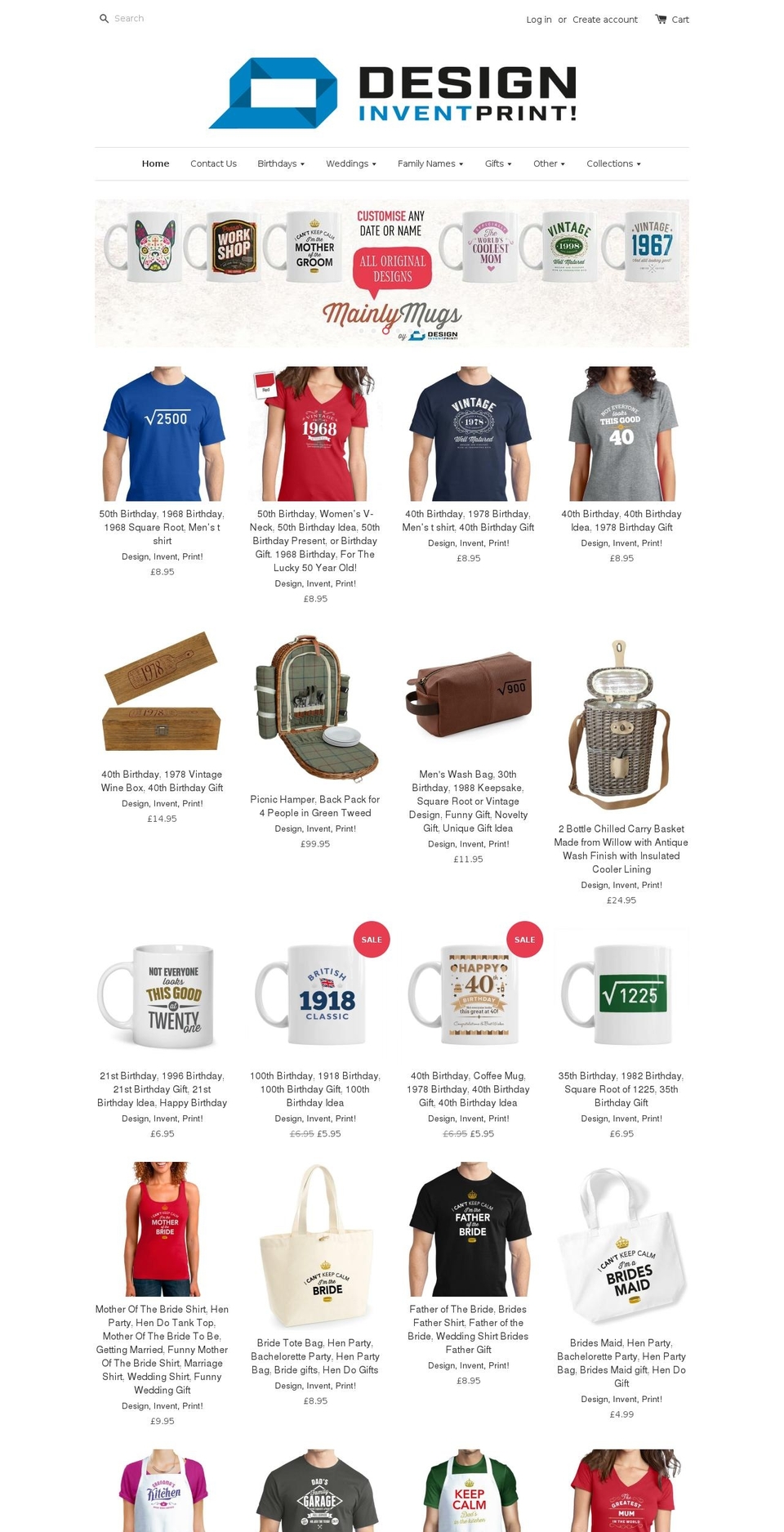 designinventprint.net shopify website screenshot