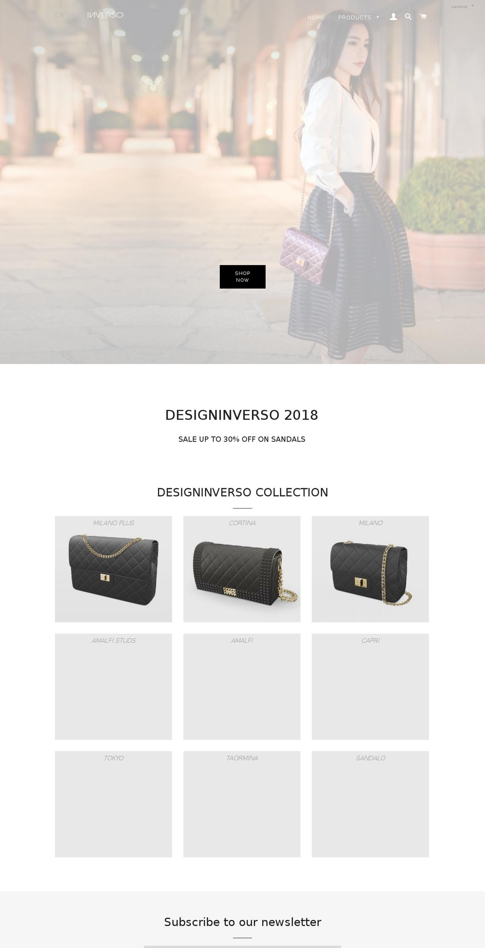 designinverso.it shopify website screenshot