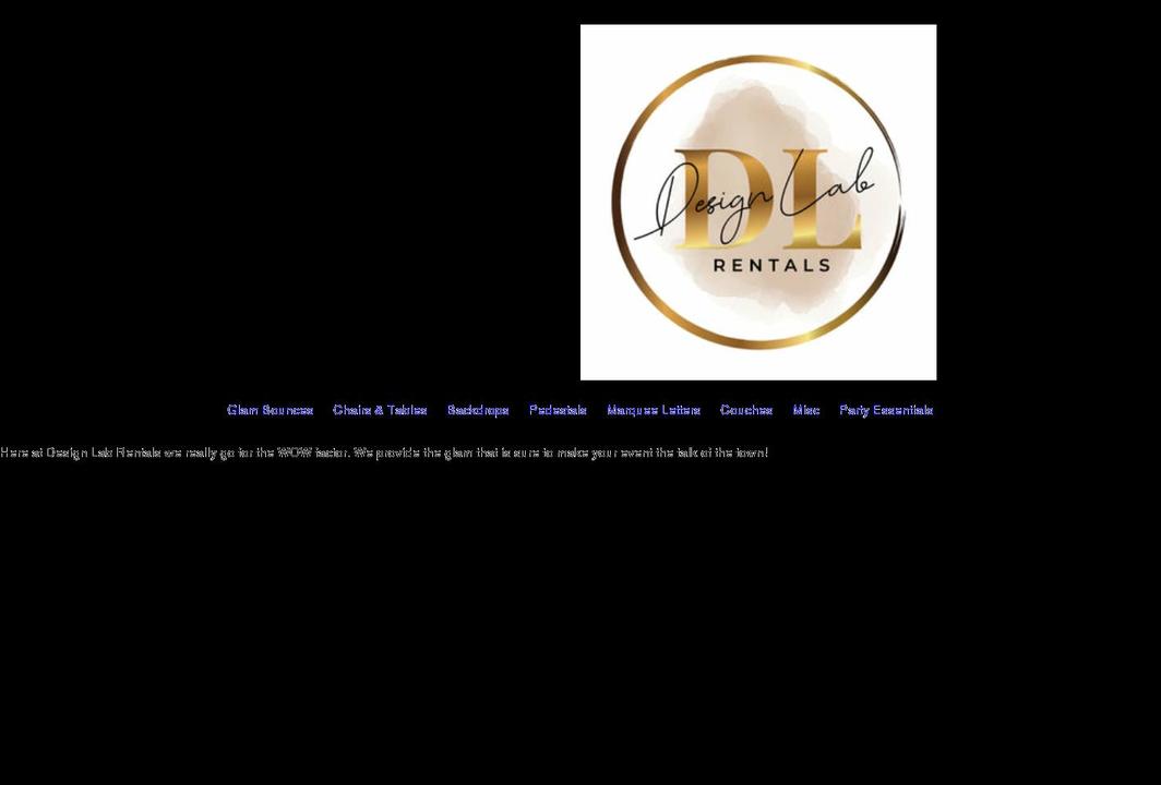 designlabrentals.com shopify website screenshot