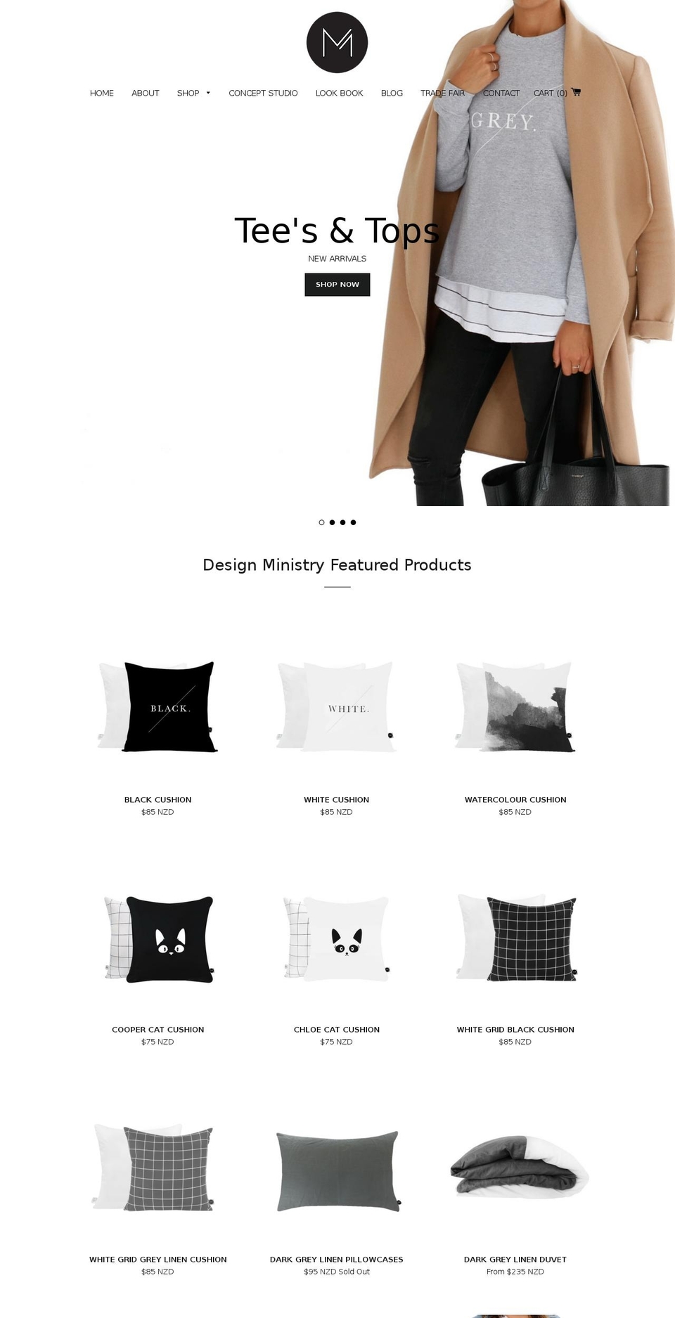 designministry.co.nz shopify website screenshot