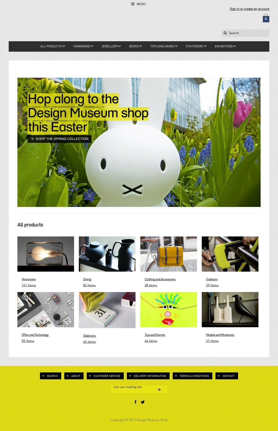 designmuseumshop.com shopify website screenshot