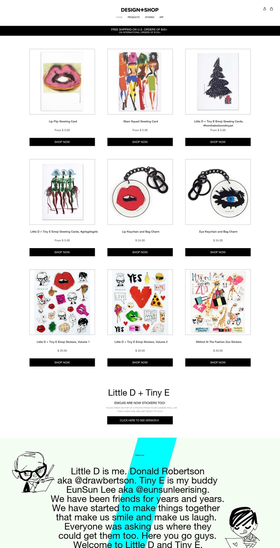 designplusshop.com shopify website screenshot