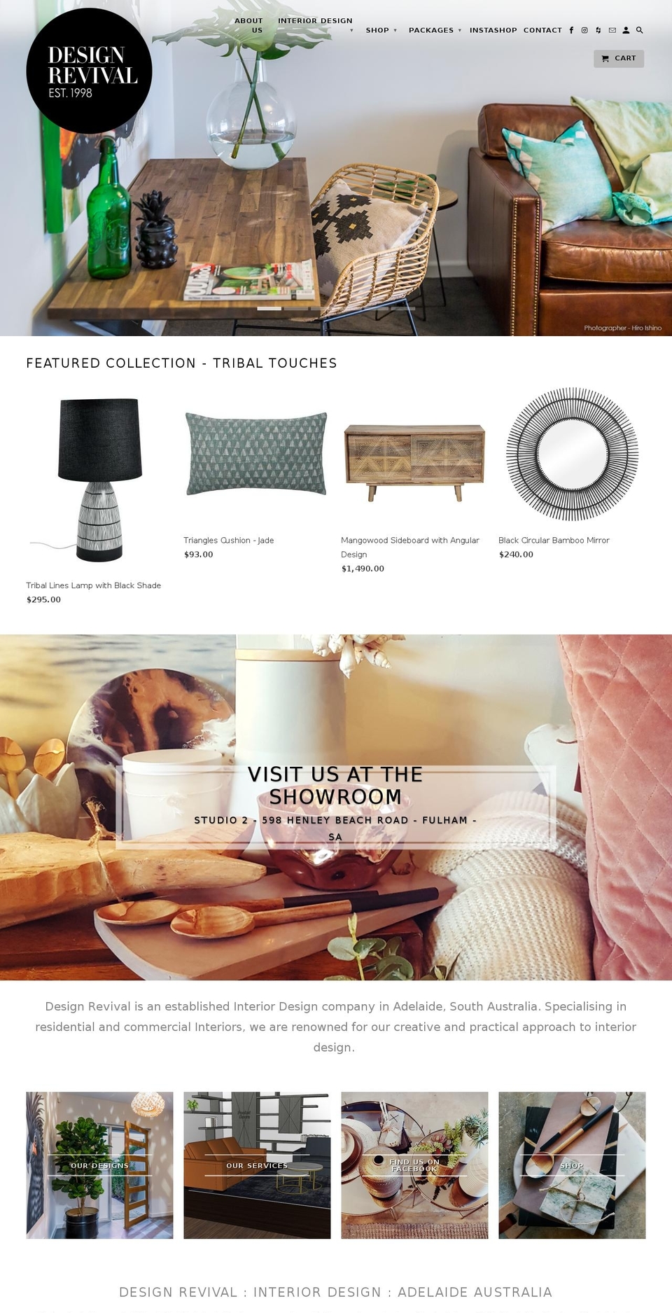 designrevival.com.au shopify website screenshot
