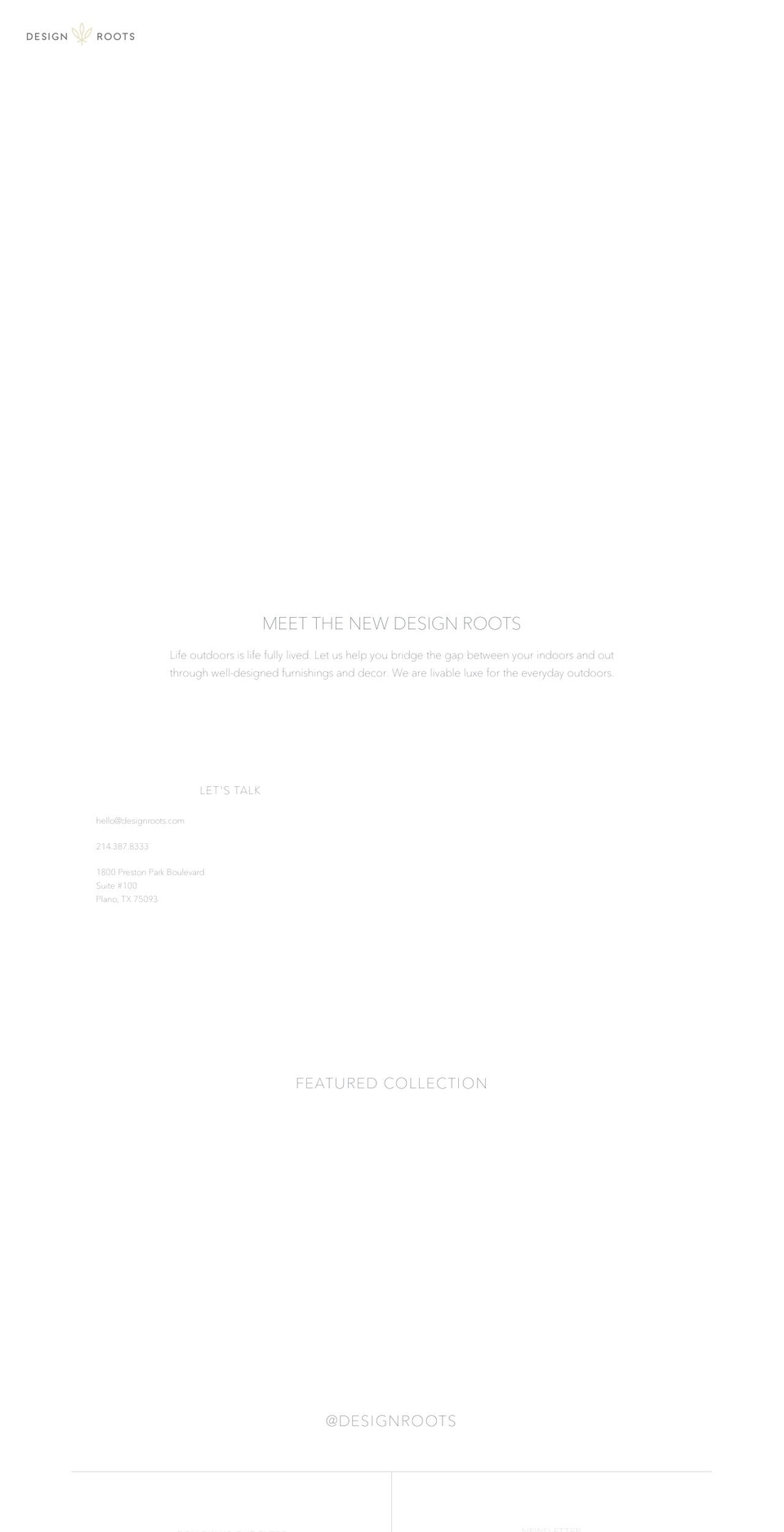 designroots.com — Shopify storefront screenshot