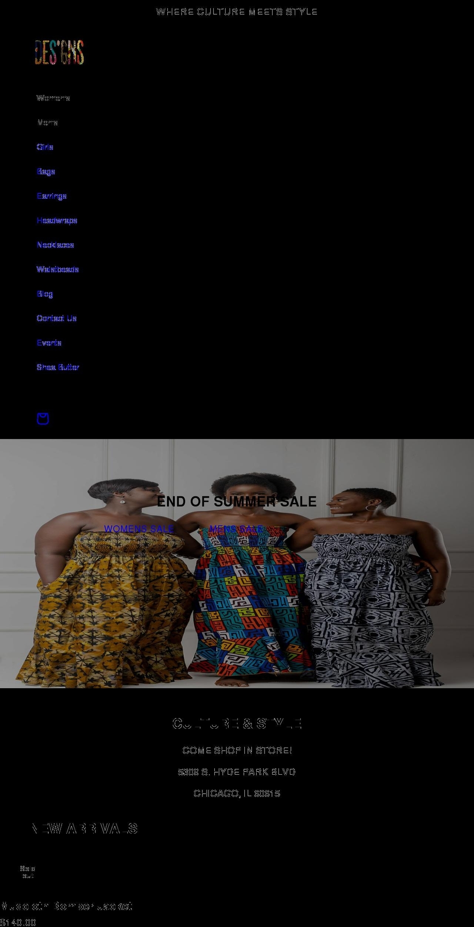 designsbyannaj.com shopify website screenshot