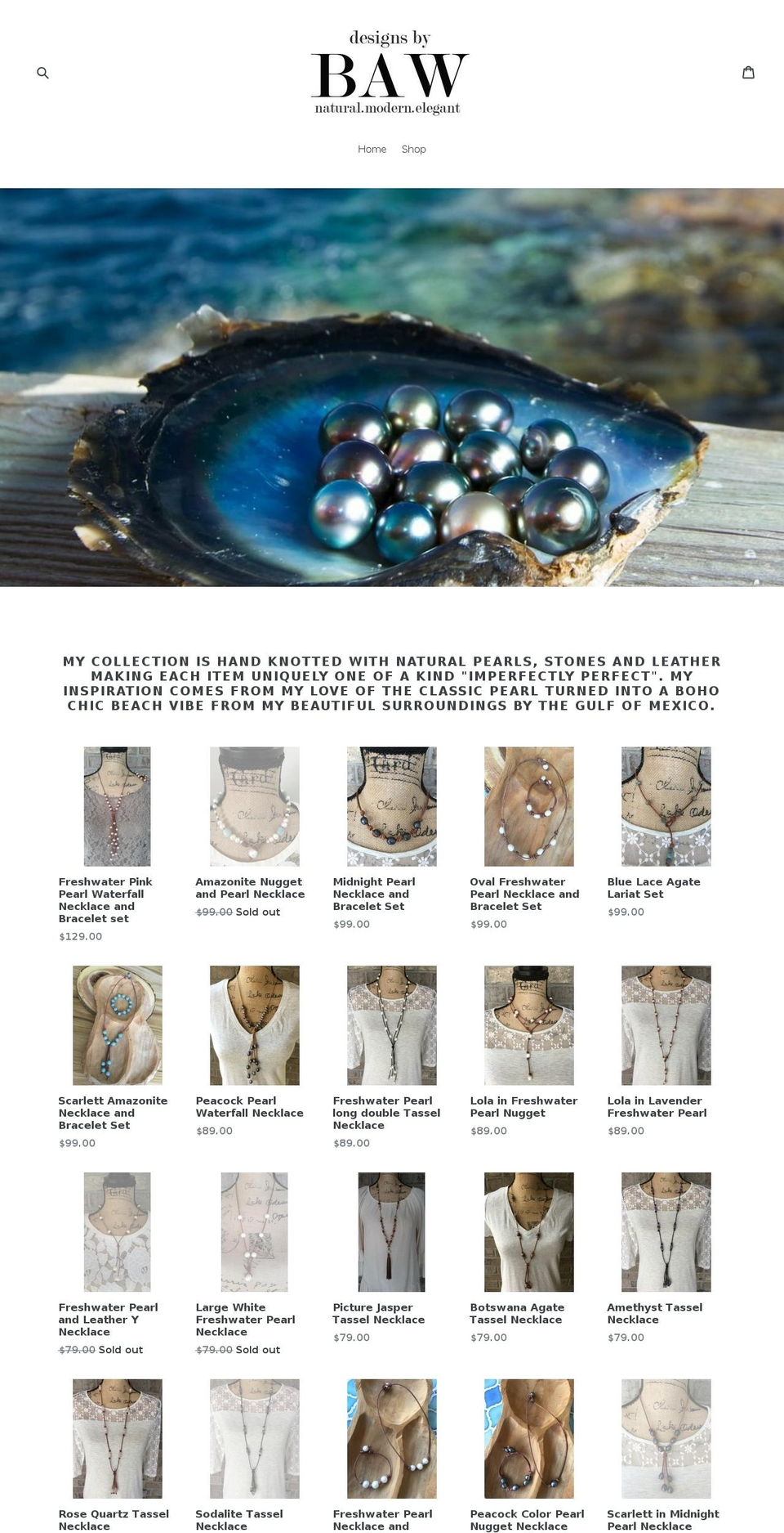 designsbybaw.com shopify website screenshot
