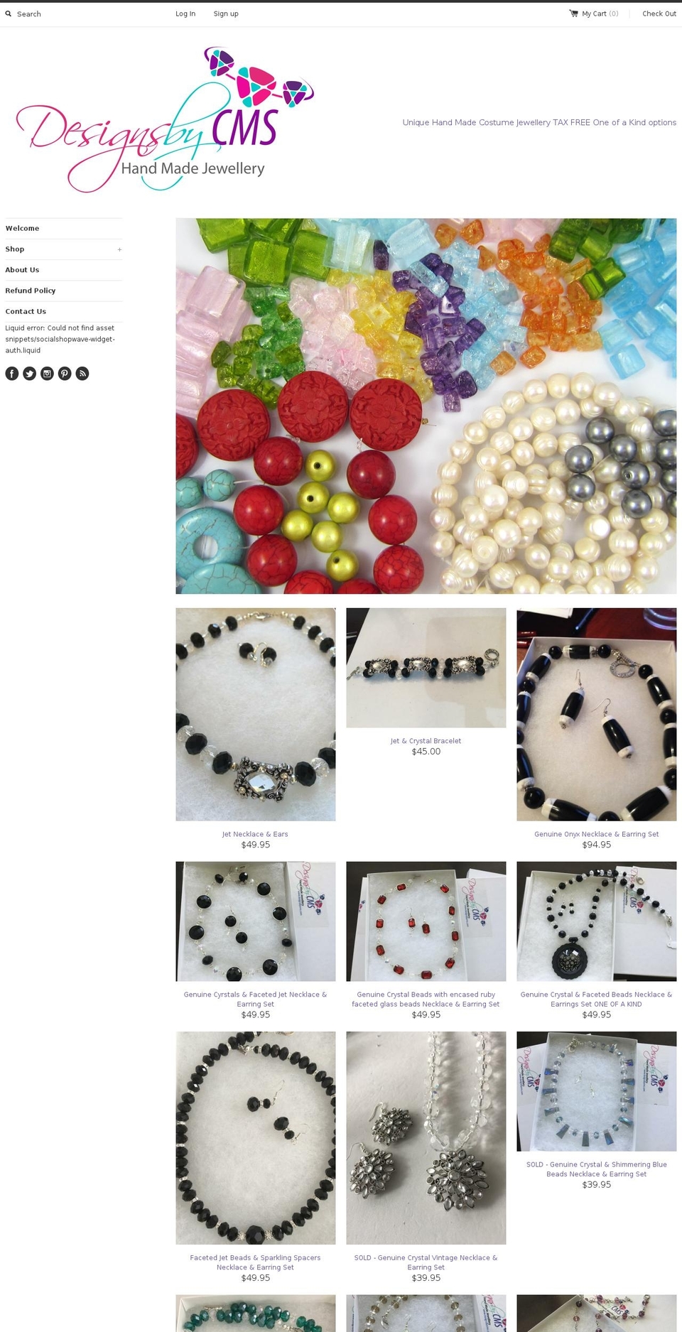 designsbycms.com shopify website screenshot