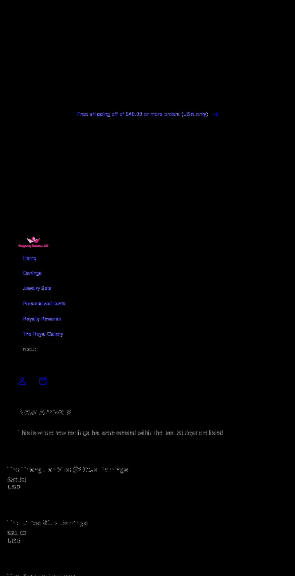 designsbydutchess.com shopify website screenshot