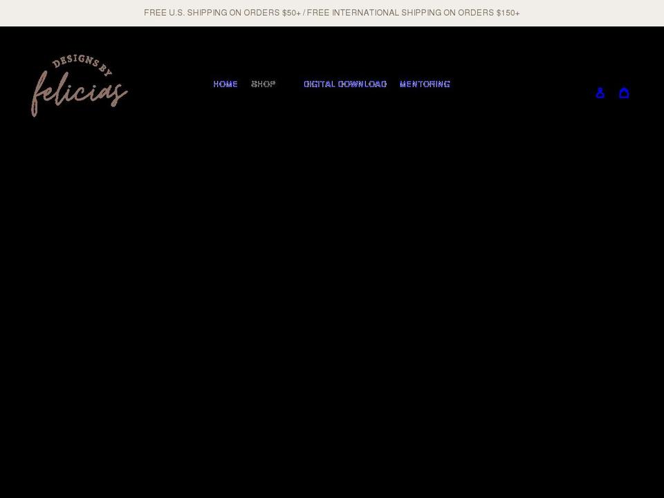 designsbyfelicias.com shopify website screenshot