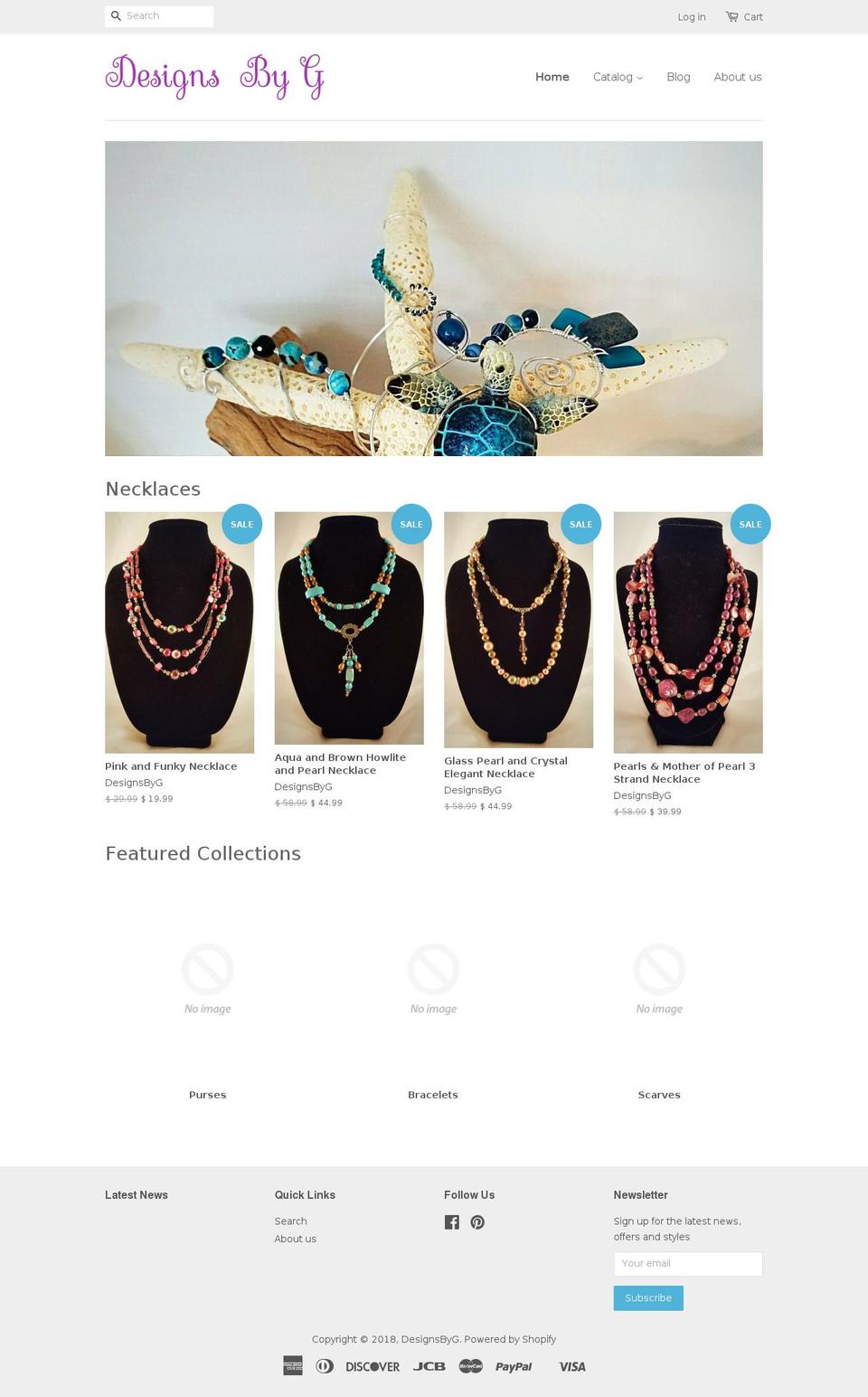 designsbygonline.com — Shopify storefront screenshot
