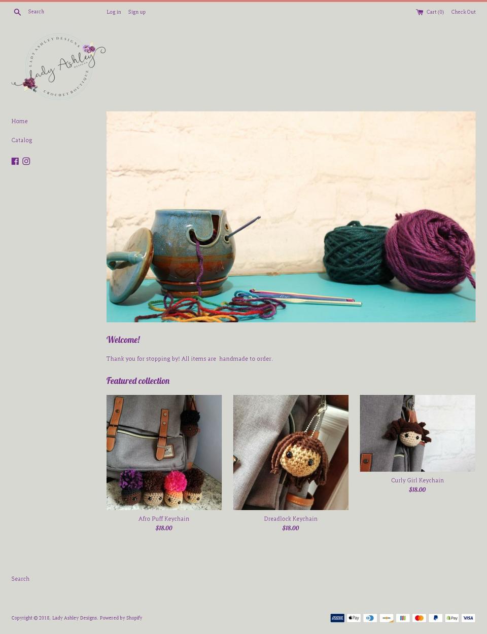 designsbyladyashley.com — Shopify storefront screenshot