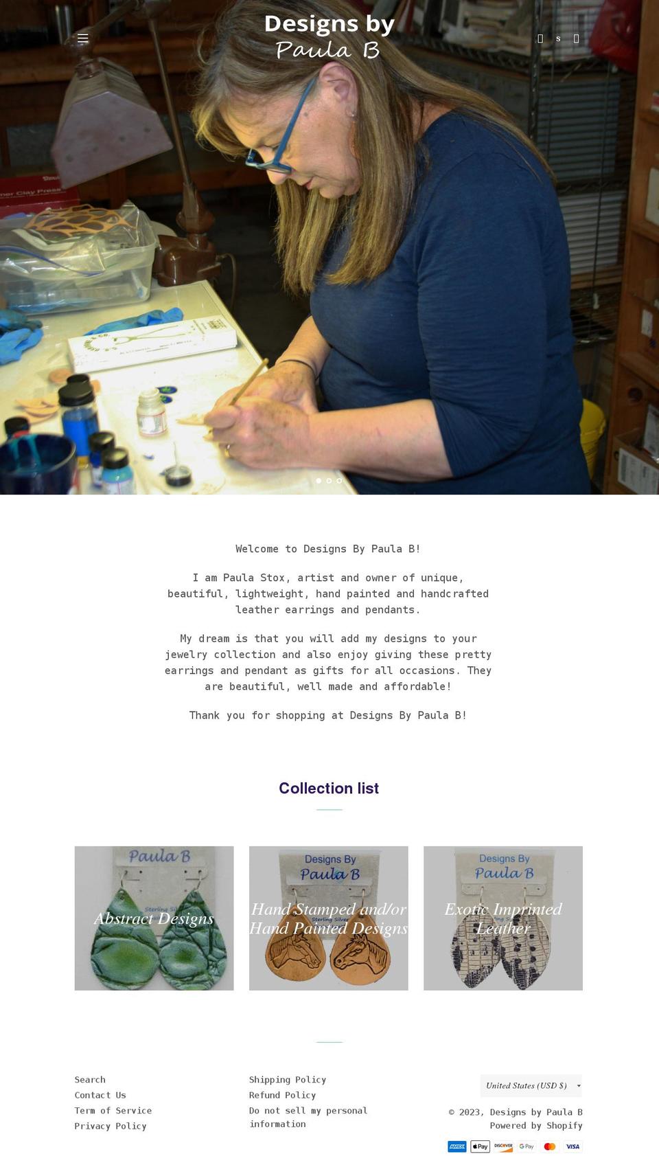 designsbypaulab.com shopify website screenshot