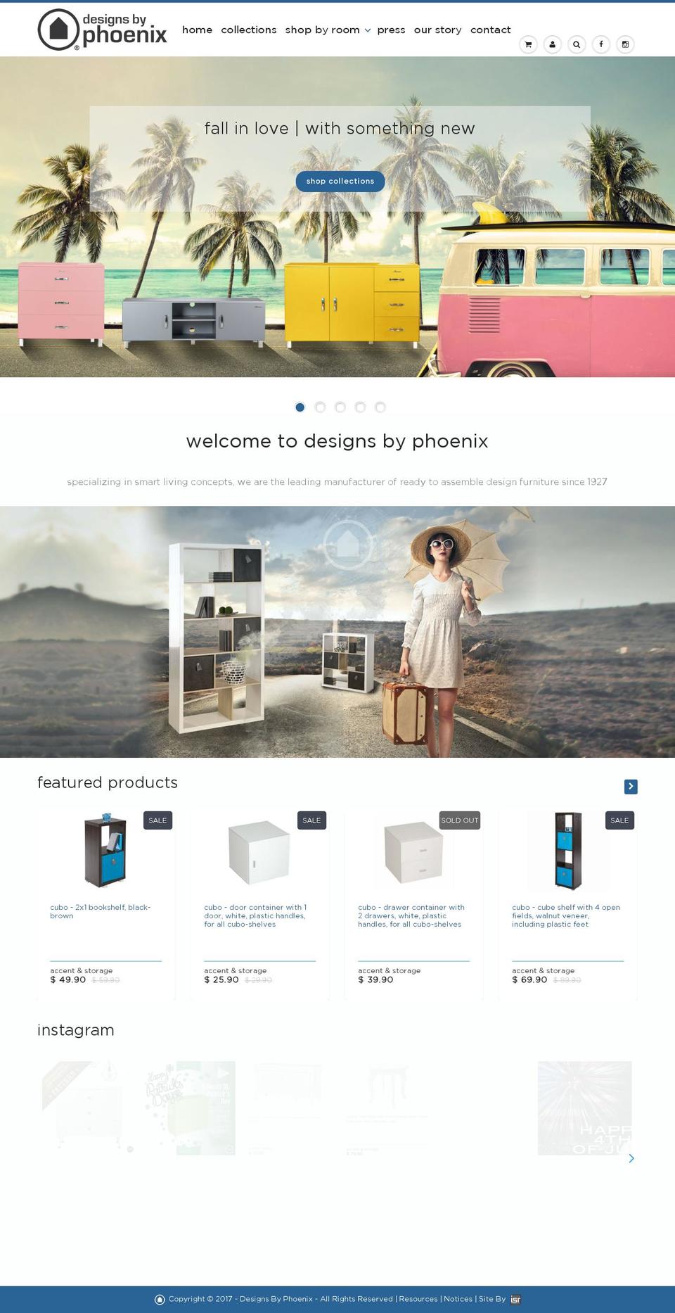 designsbyphoenix.com shopify website screenshot