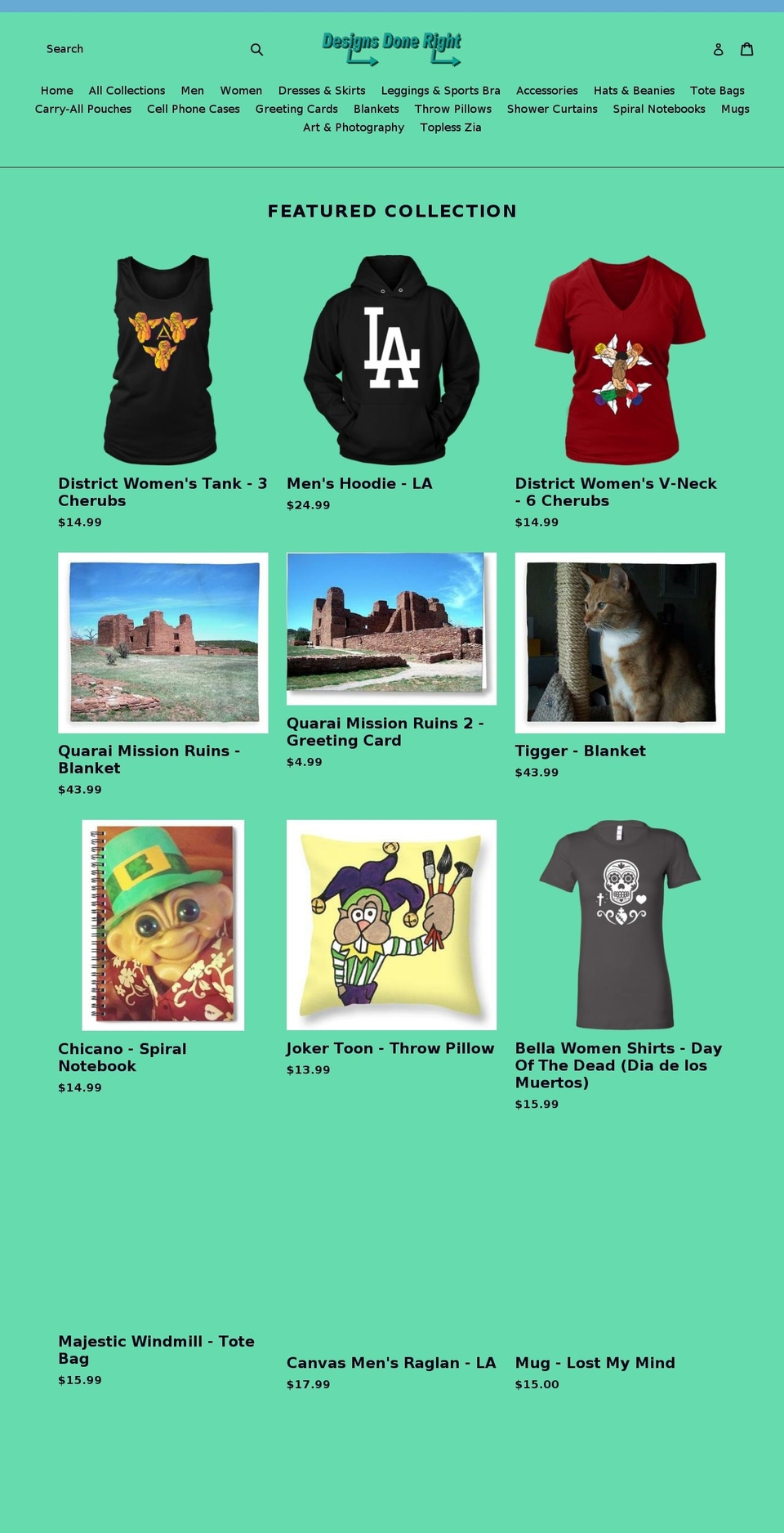 designsdoneright.com — Shopify storefront screenshot