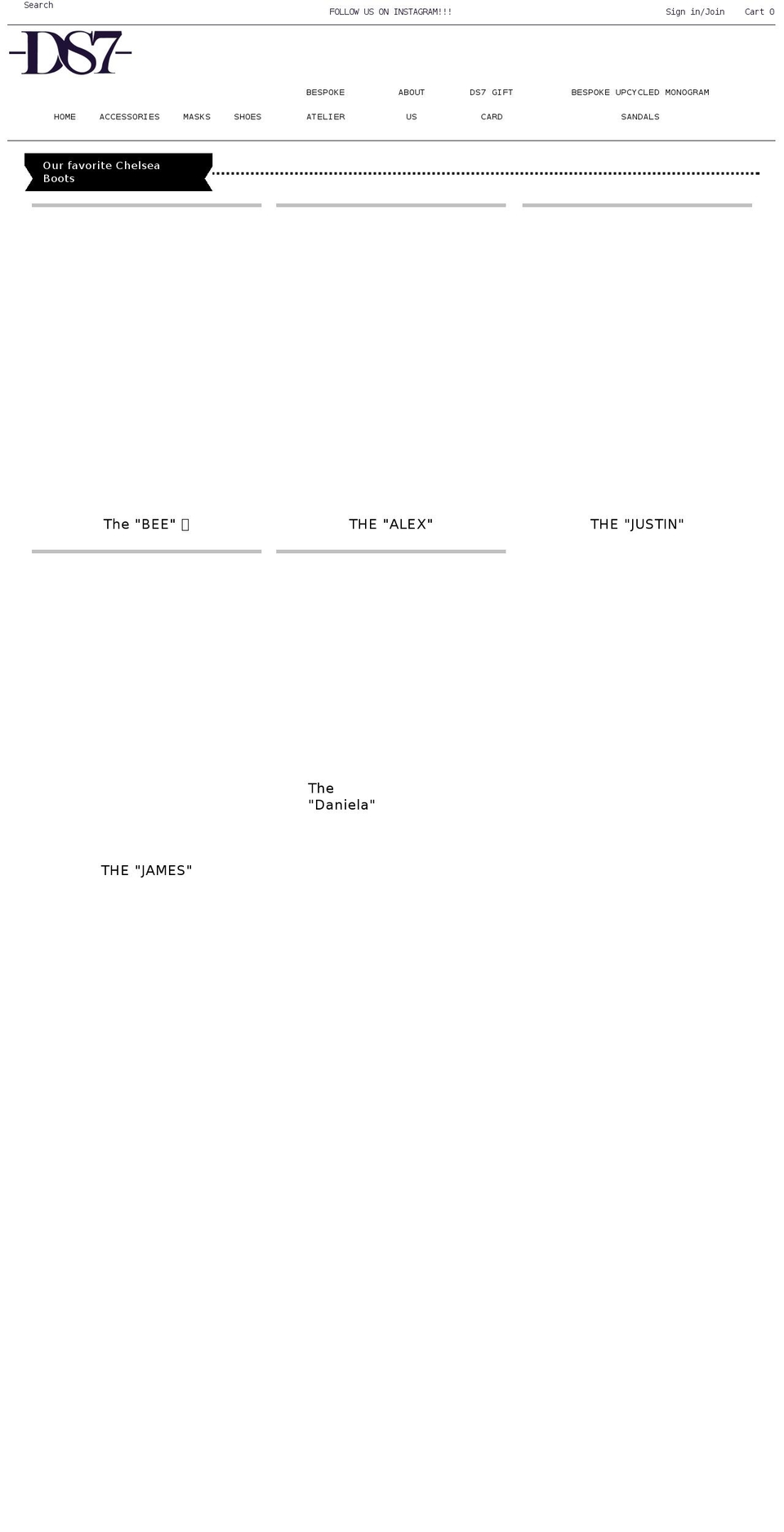 designstudioseven.com shopify website screenshot