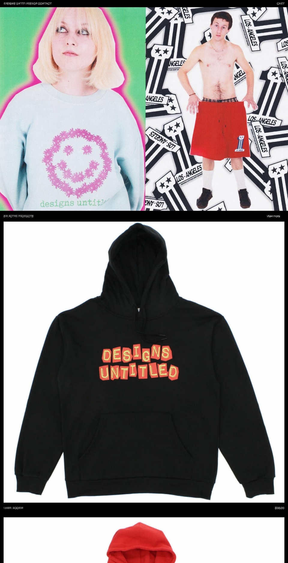 designsuntitled.com shopify website screenshot