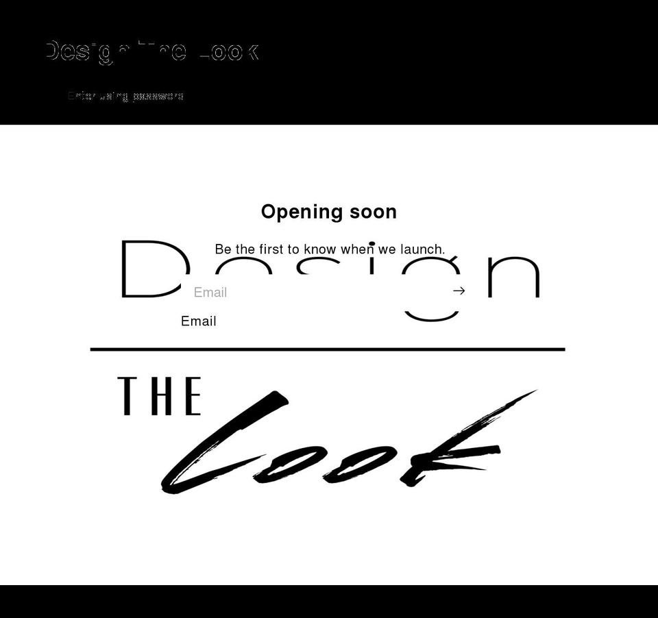 designthelook.com shopify website screenshot