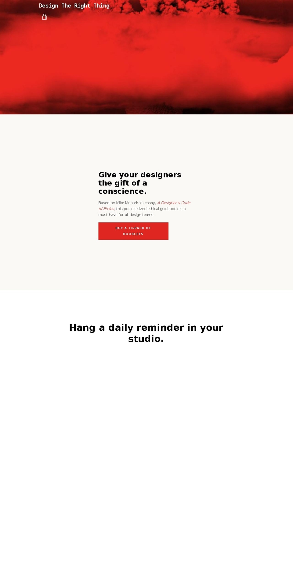 designtherightthing.com — Shopify storefront screenshot