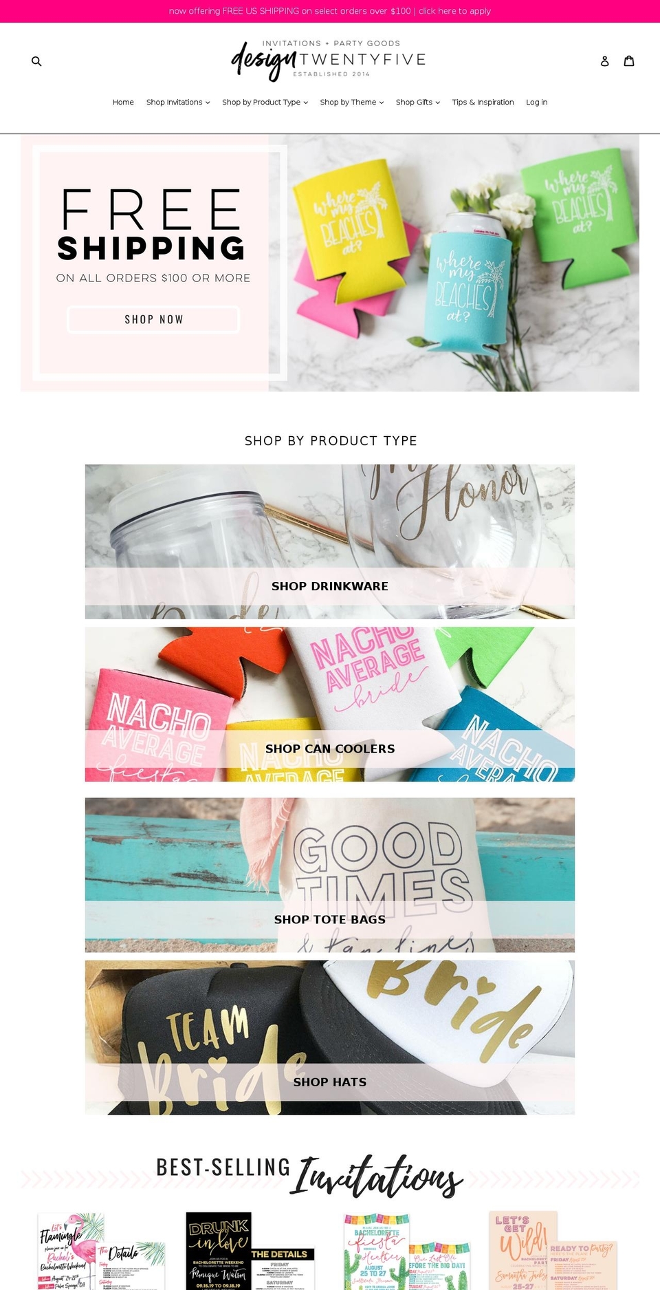 designtwentyfive.com shopify website screenshot