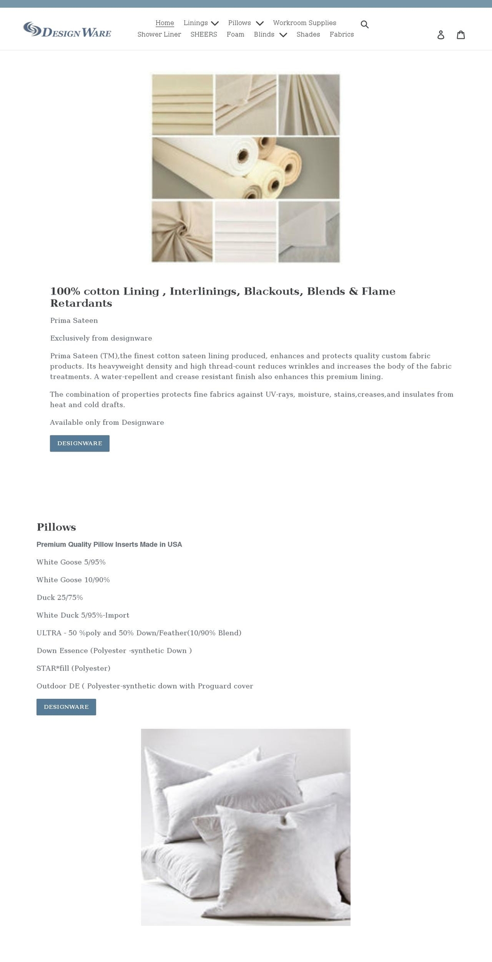 designwareonline.com shopify website screenshot