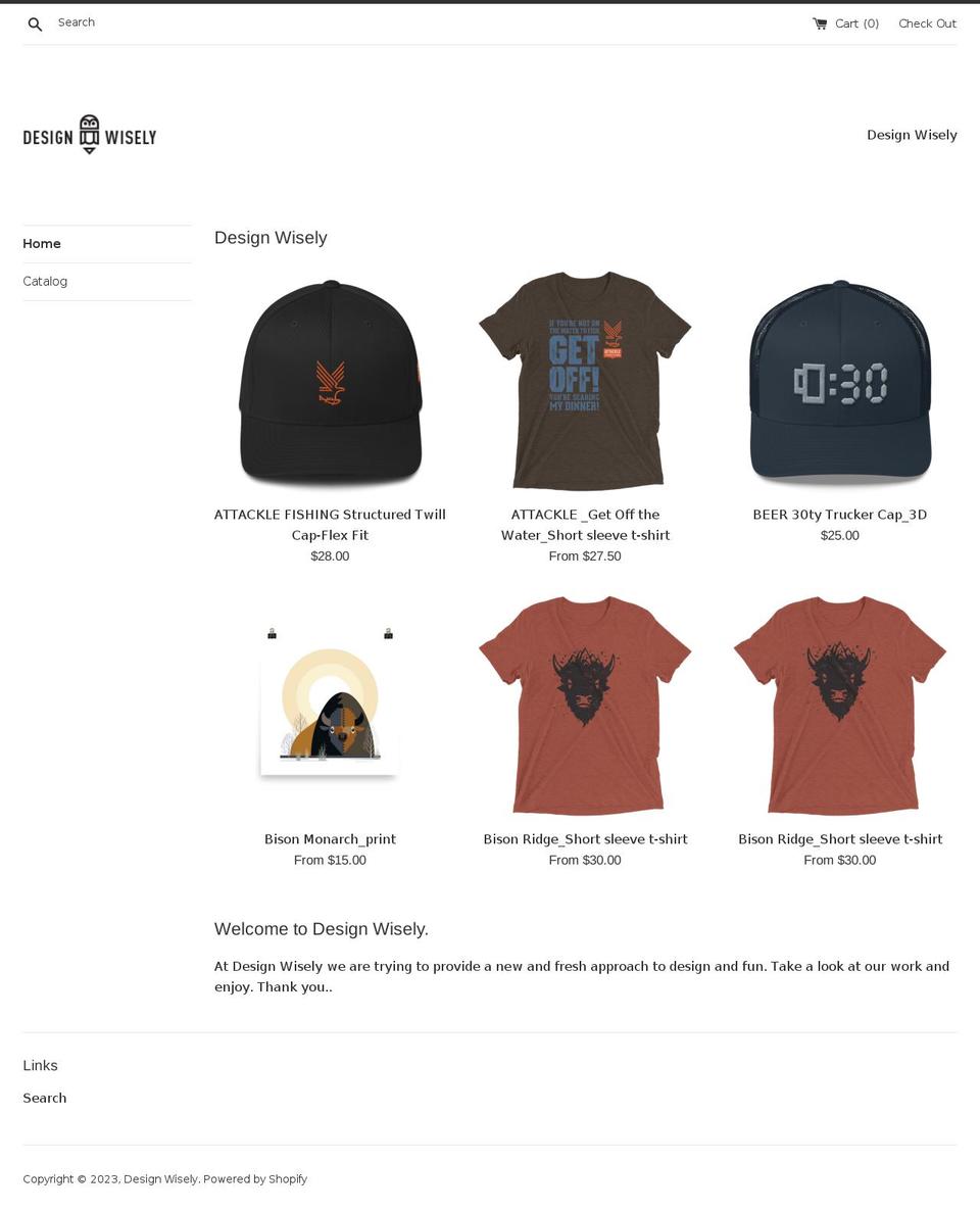 designwisely.net shopify website screenshot