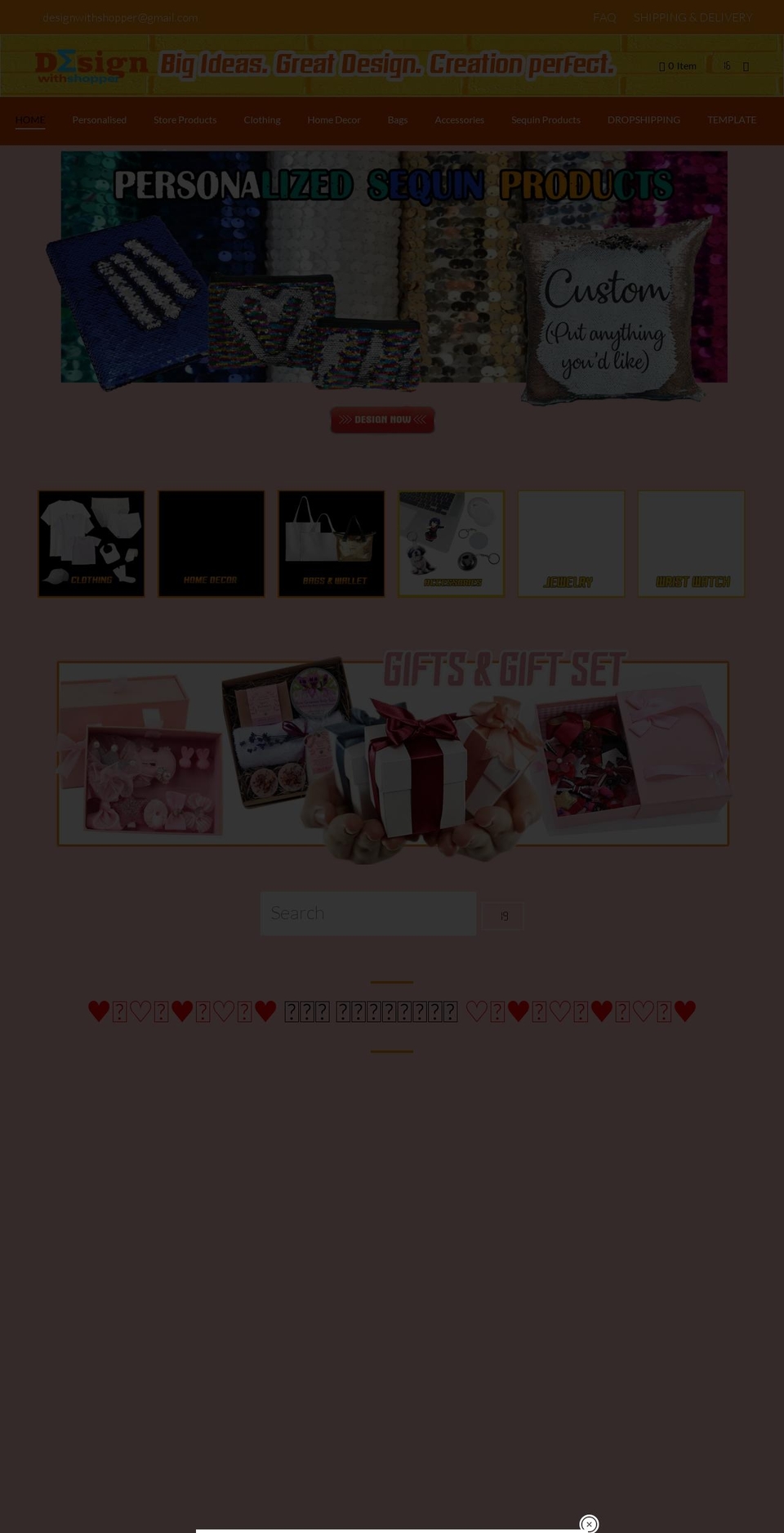 designwithshopper.com shopify website screenshot