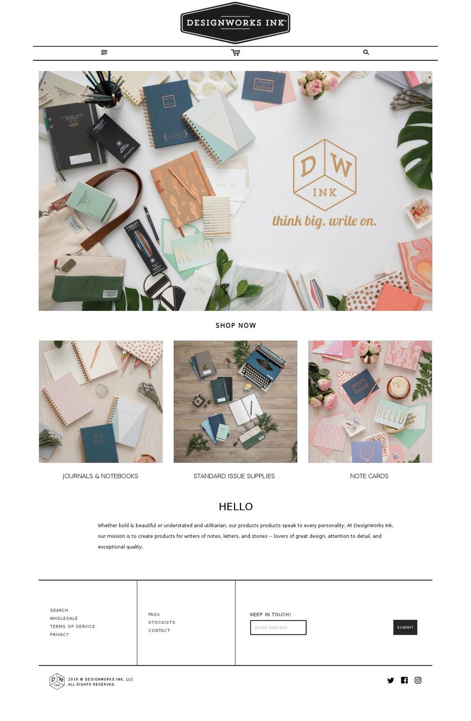 designworksink.com — Shopify storefront screenshot