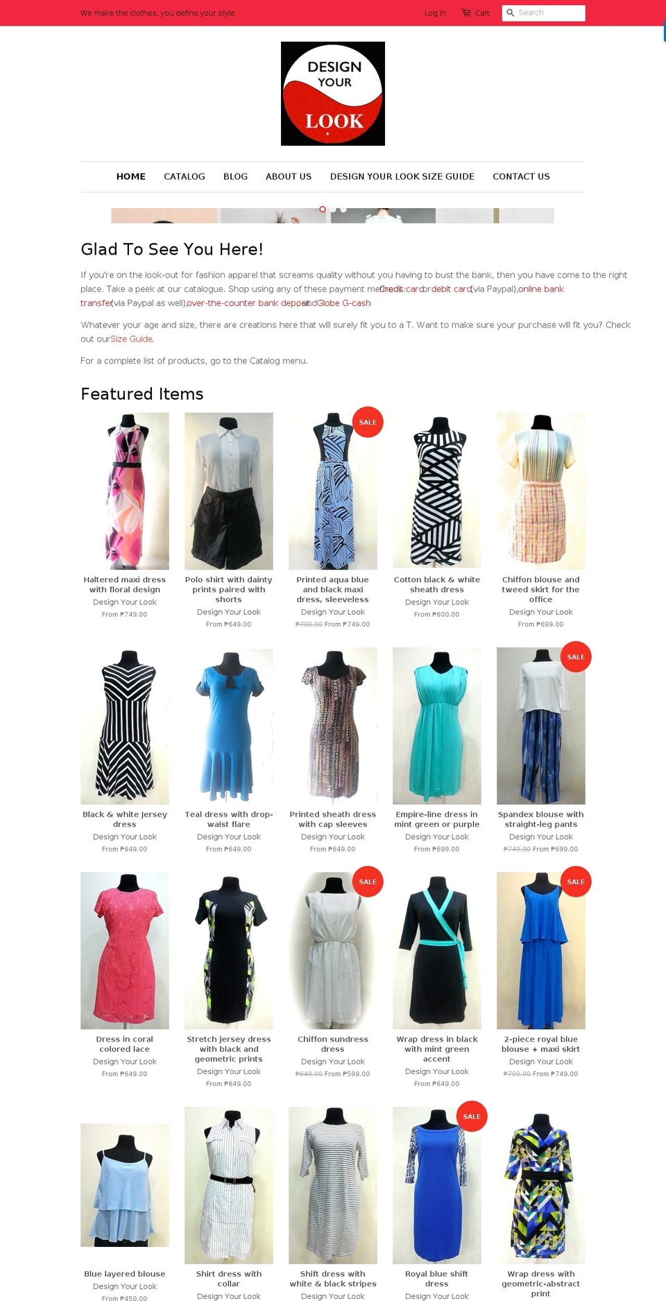 designyourlookfashion.com shopify website screenshot