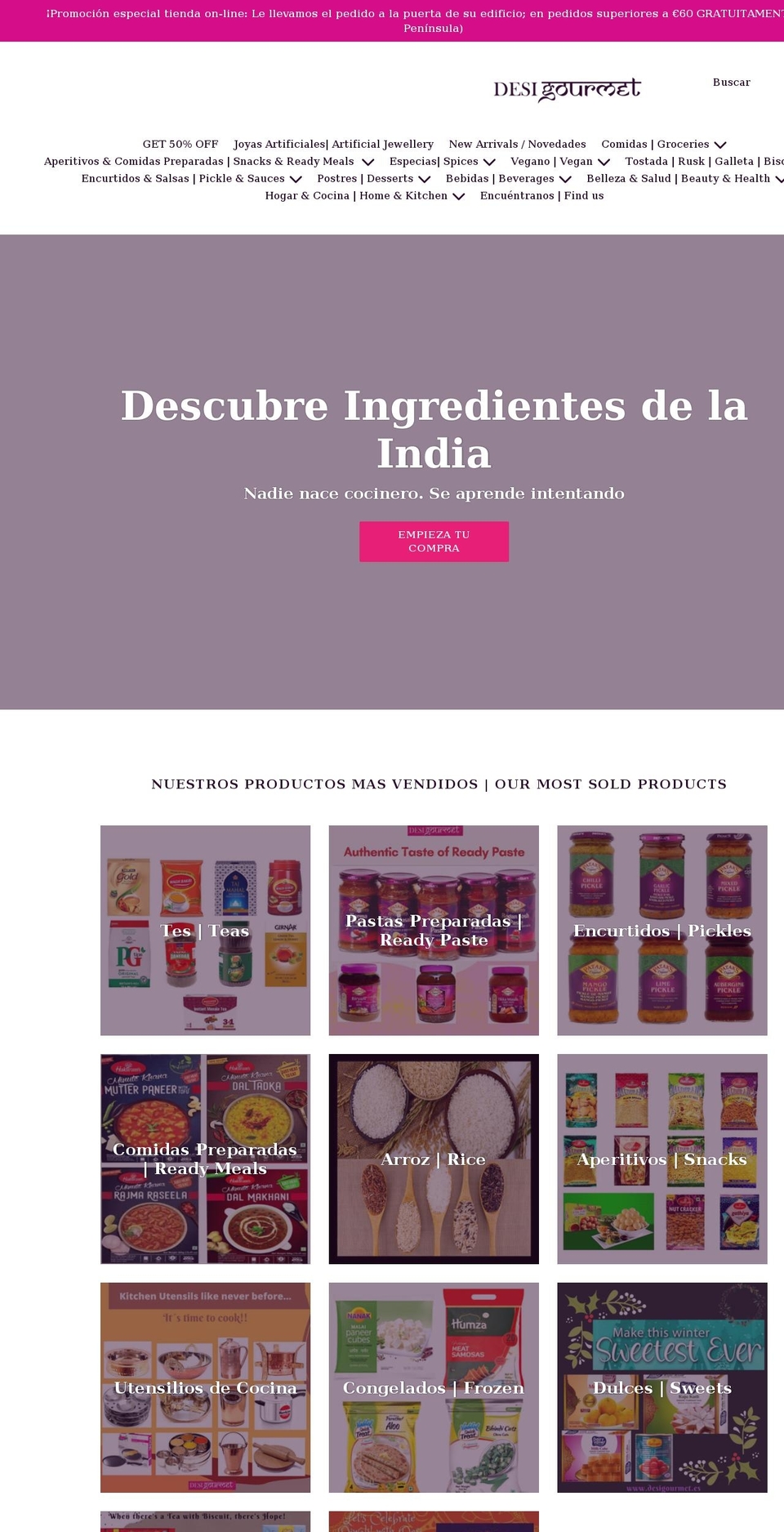 desigourmet.es shopify website screenshot