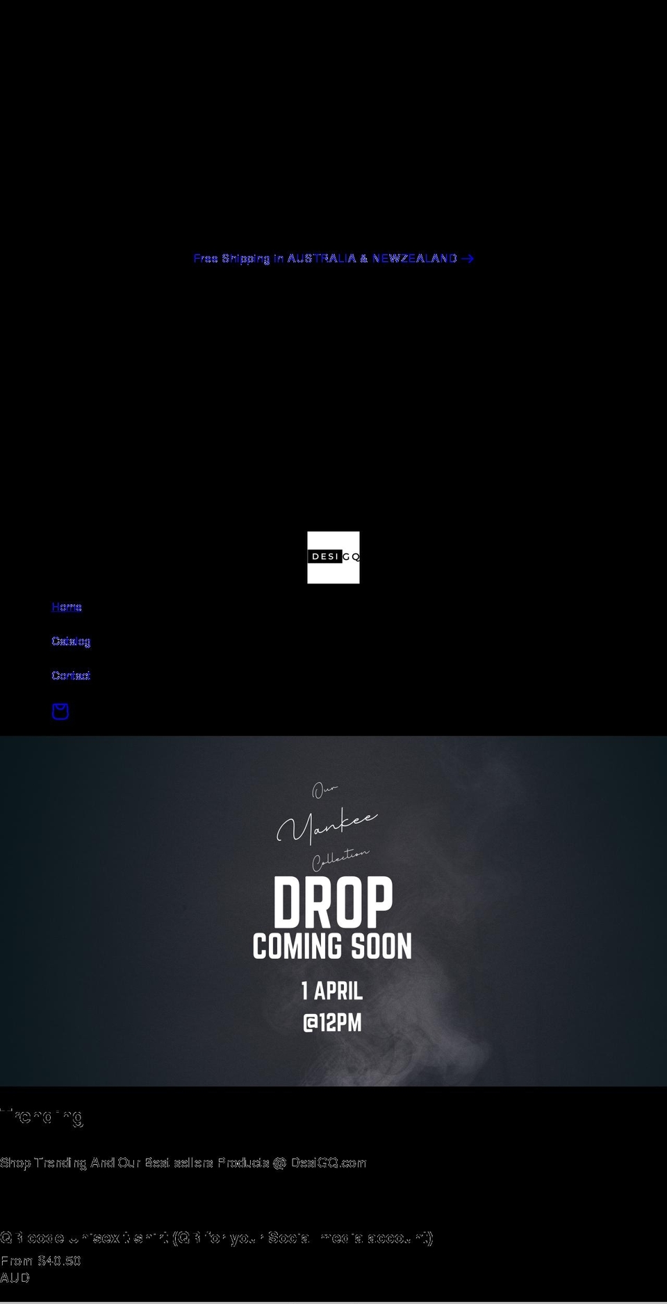 desigq.com shopify website screenshot