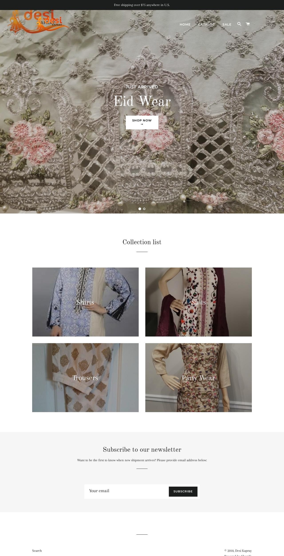 desikapray.com — Shopify storefront screenshot