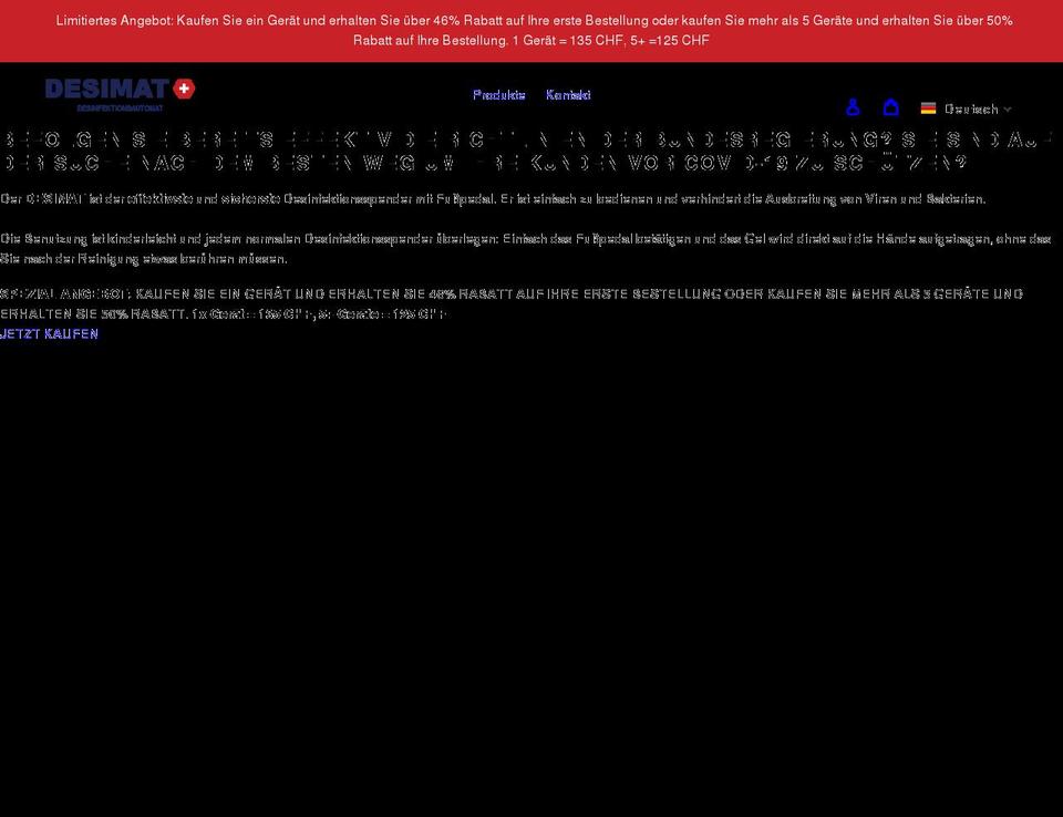 desimat.ch shopify website screenshot