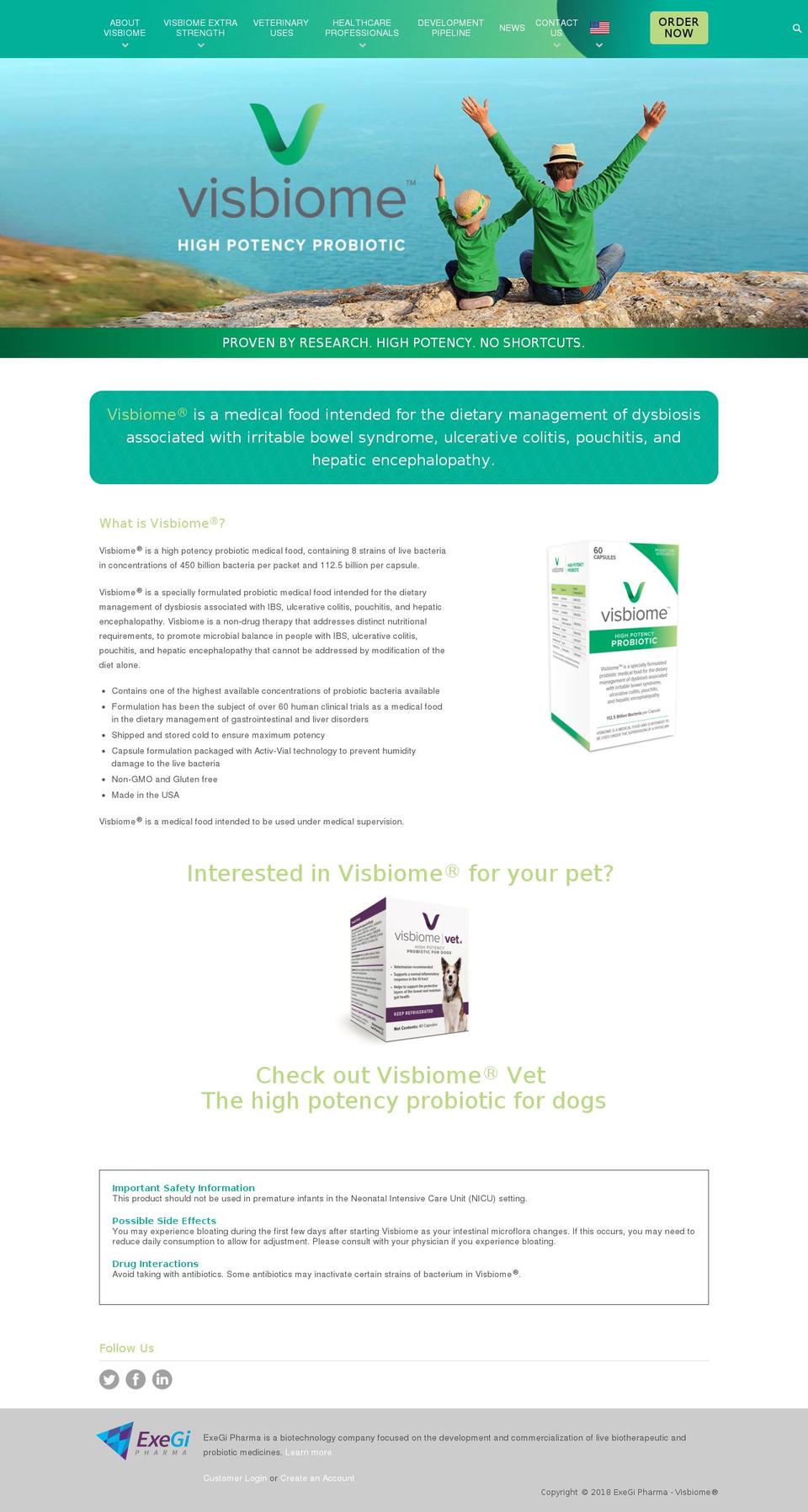 Visbiome (based on Launchpad-Star) Shopify theme site example desimoneformulation.com