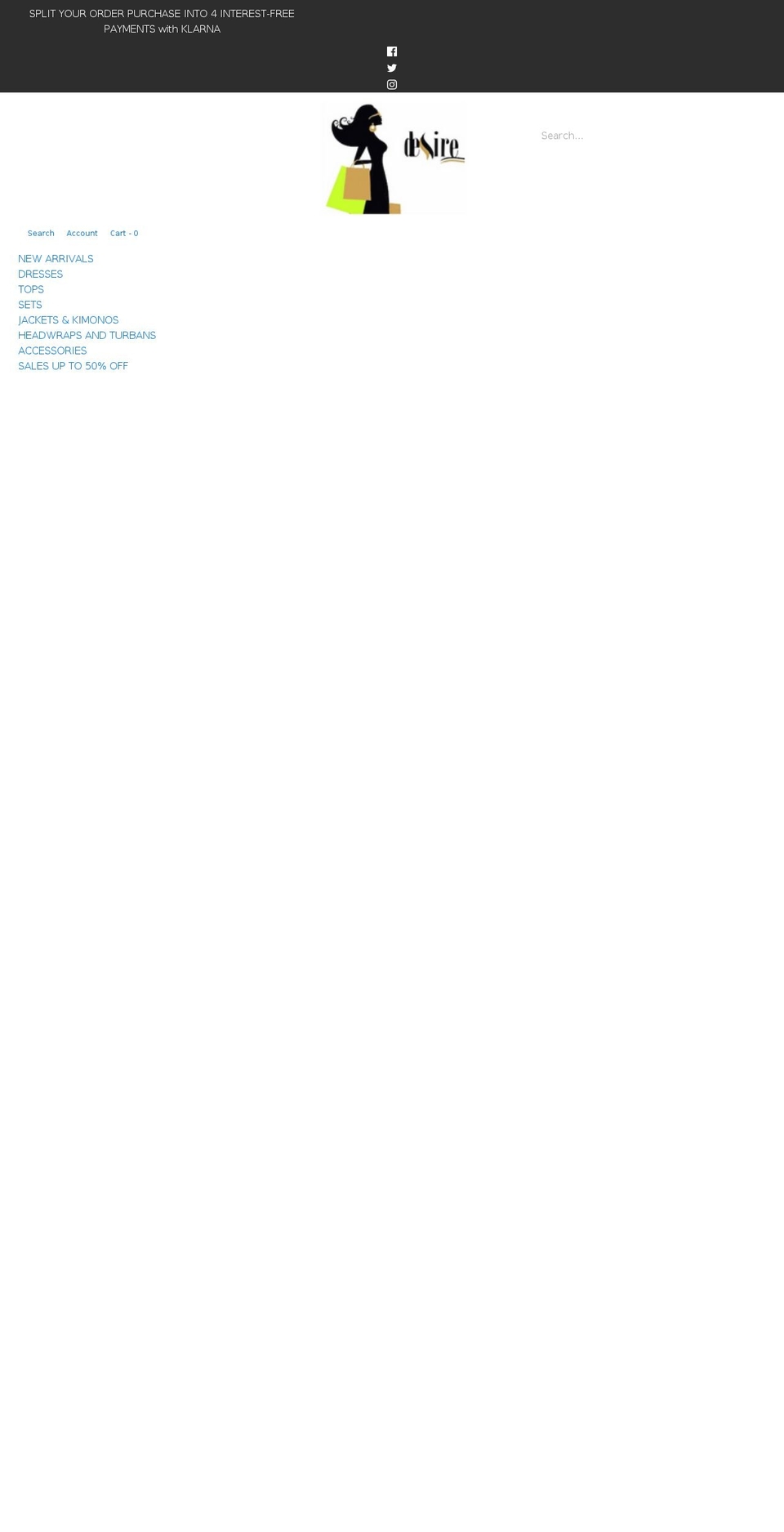 desire1709global.com shopify website screenshot