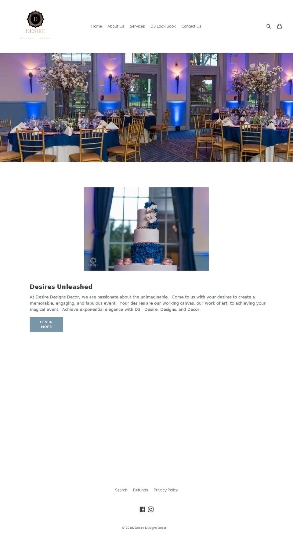 desiredesignsdecor.com — Shopify storefront screenshot