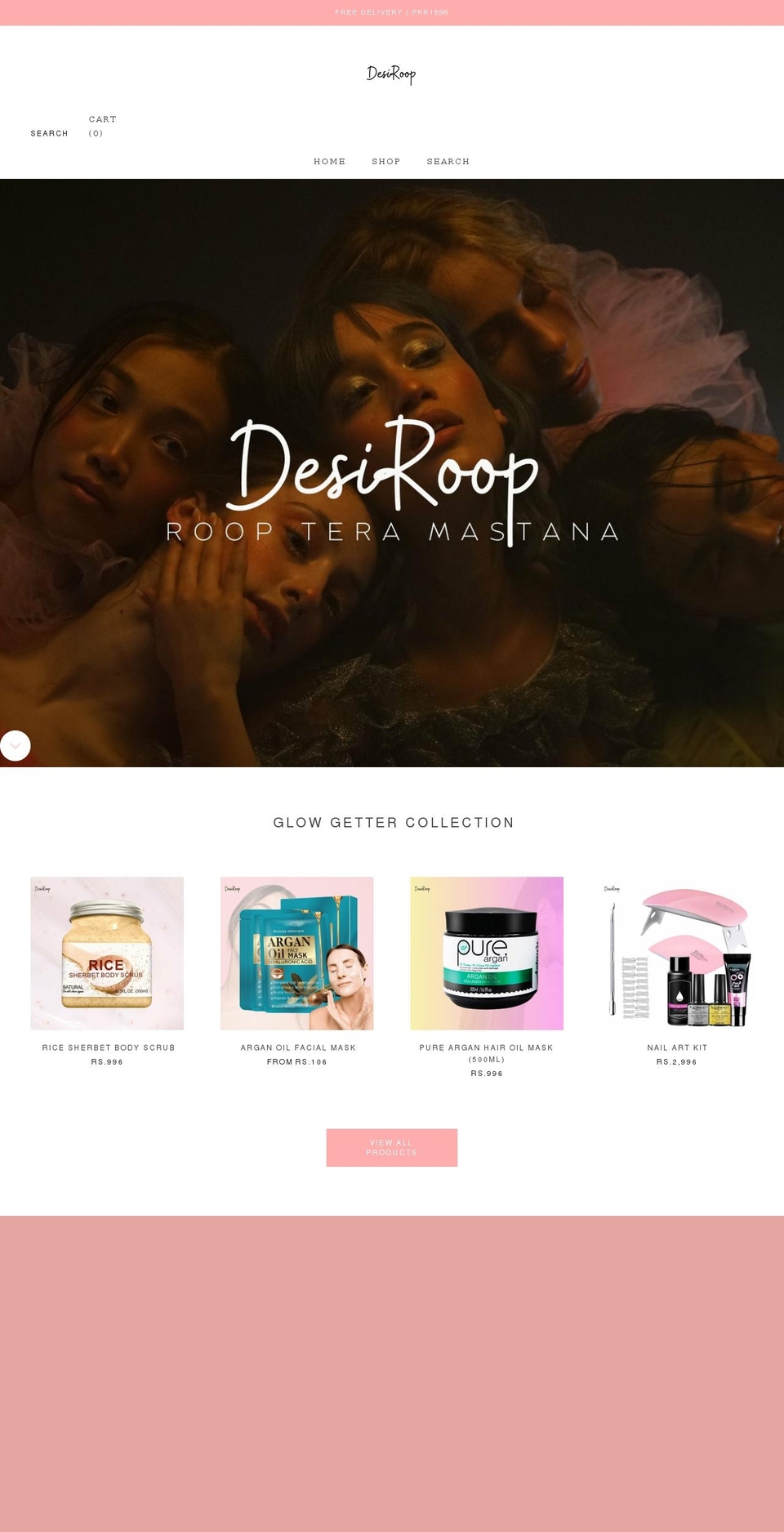 desiroop.com shopify website screenshot