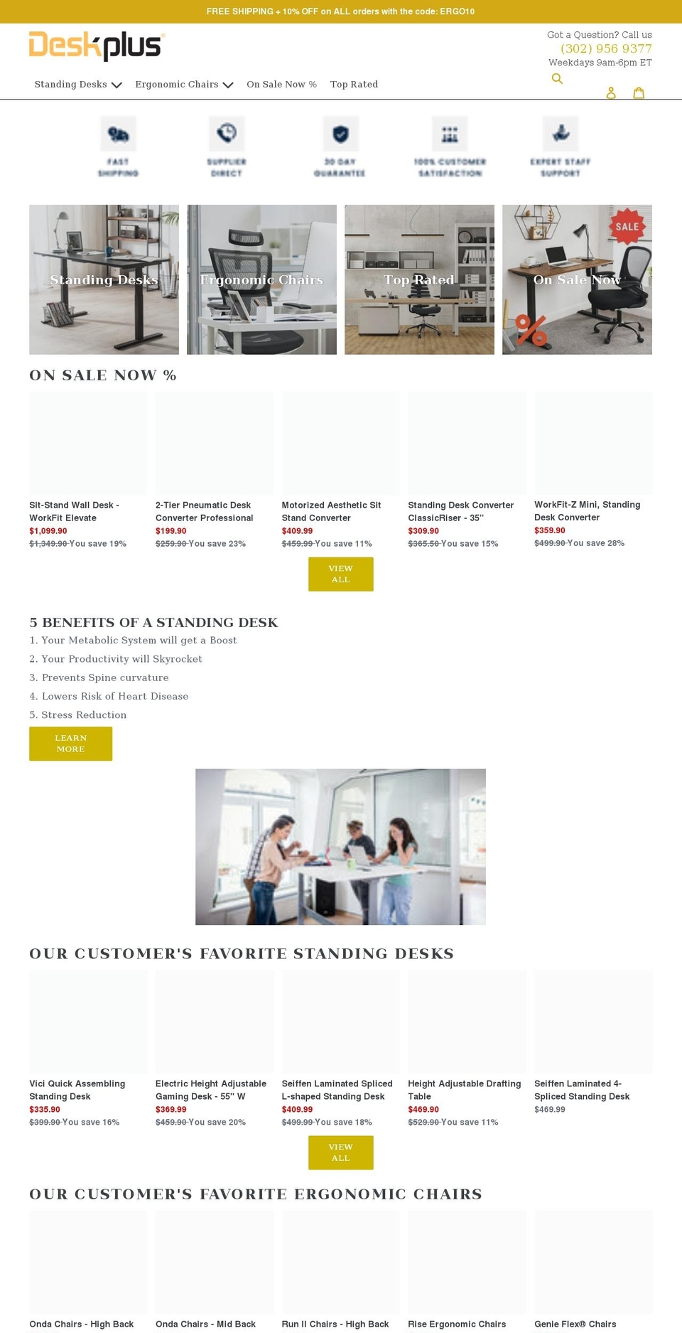 Dsl-version- Shopify theme site example desk-plus.com