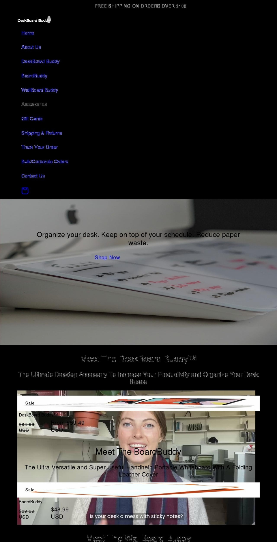 deskboardbuddy.com shopify website screenshot