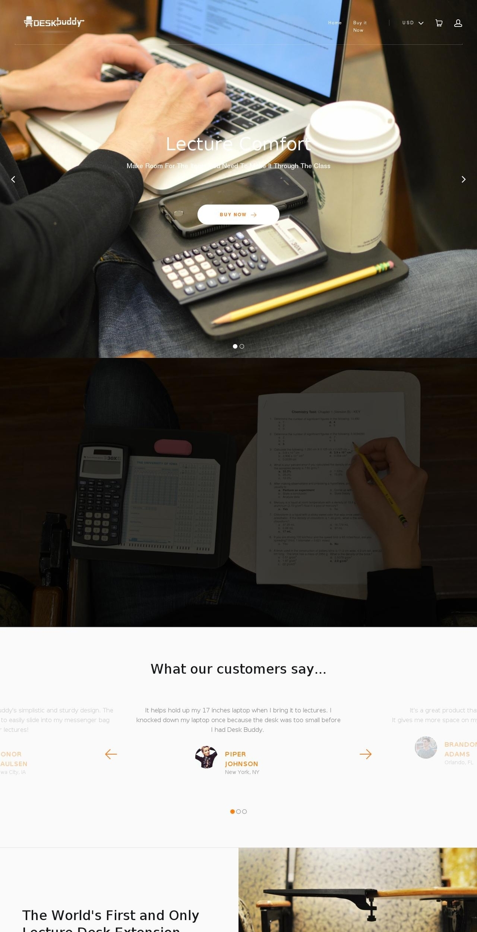 deskbuddy.net shopify website screenshot