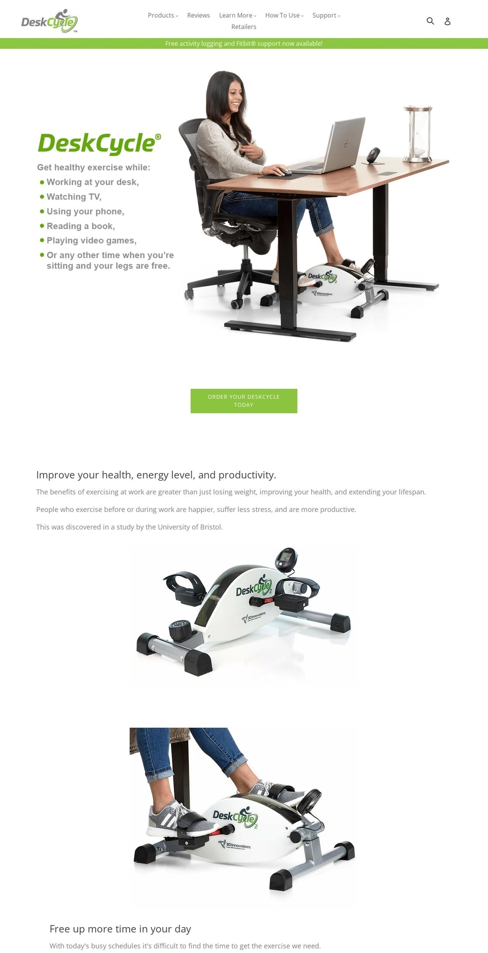 DeskCycle Shopify theme site example deskcycle.myshopify.com