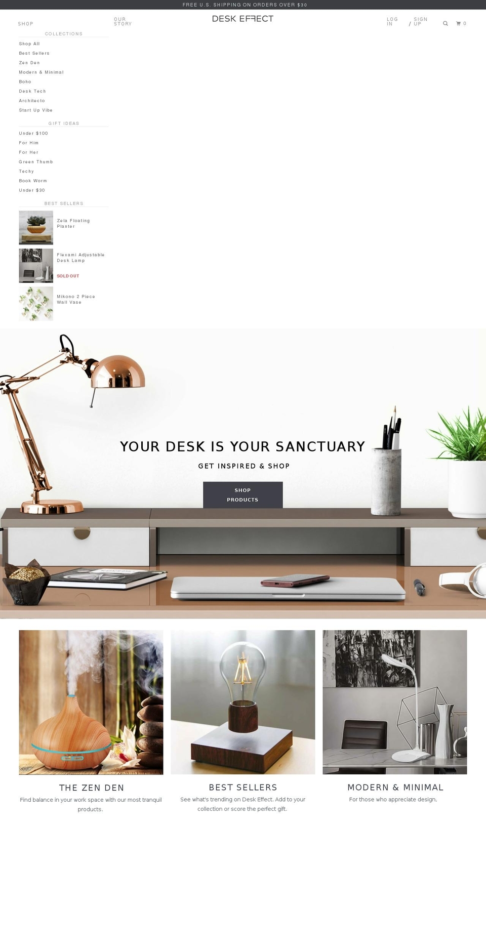 deskeffect.com — Shopify storefront screenshot