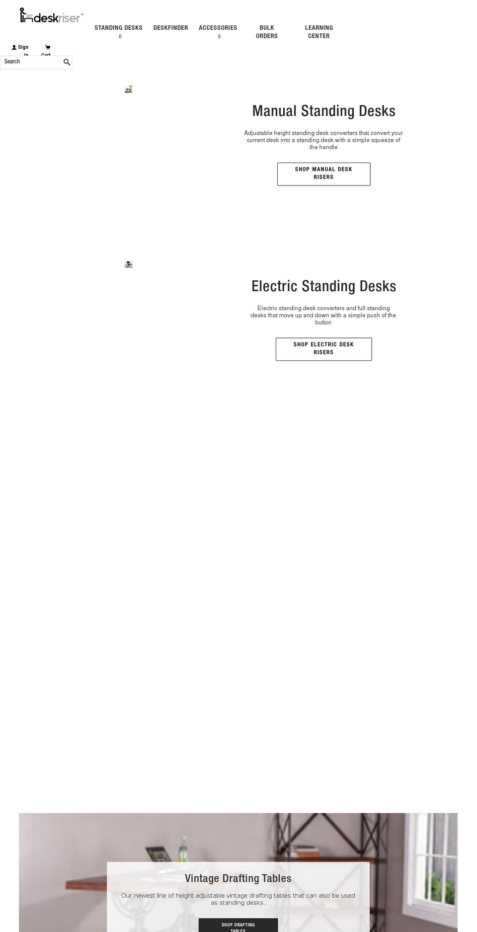deskriser.com shopify website screenshot