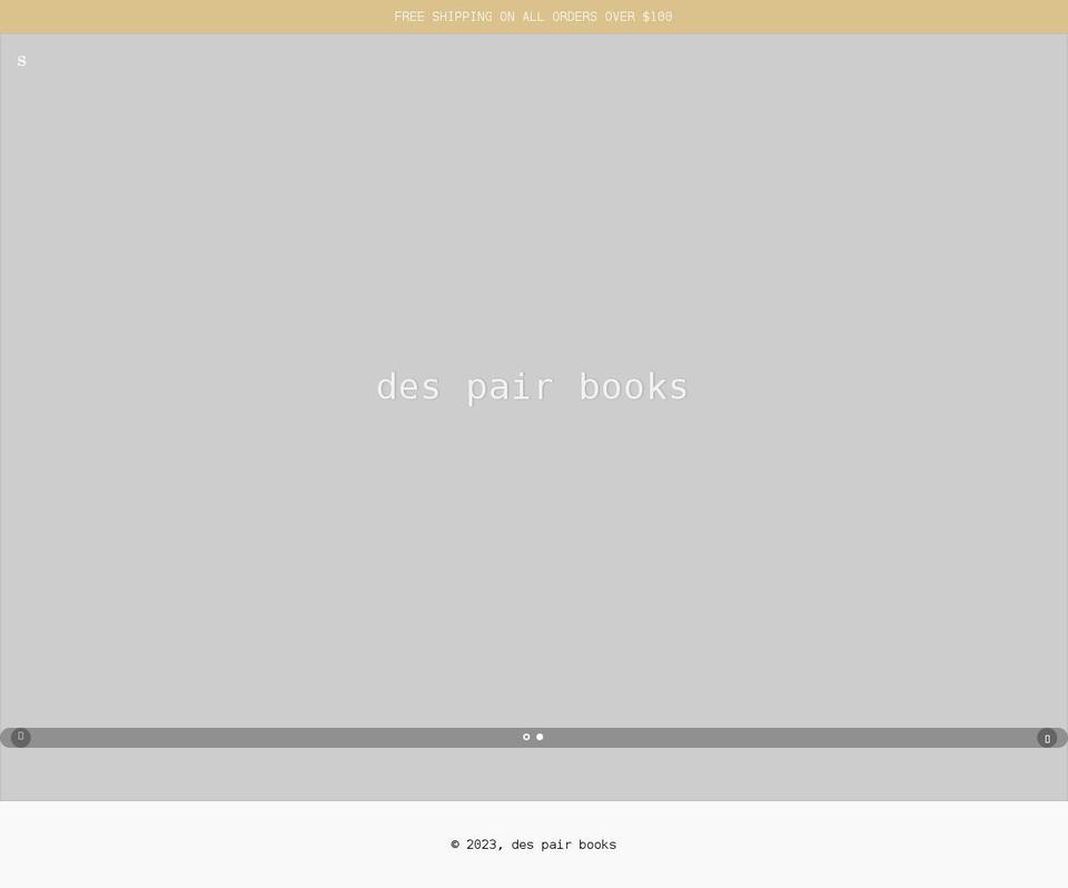 despairbooks.com shopify website screenshot