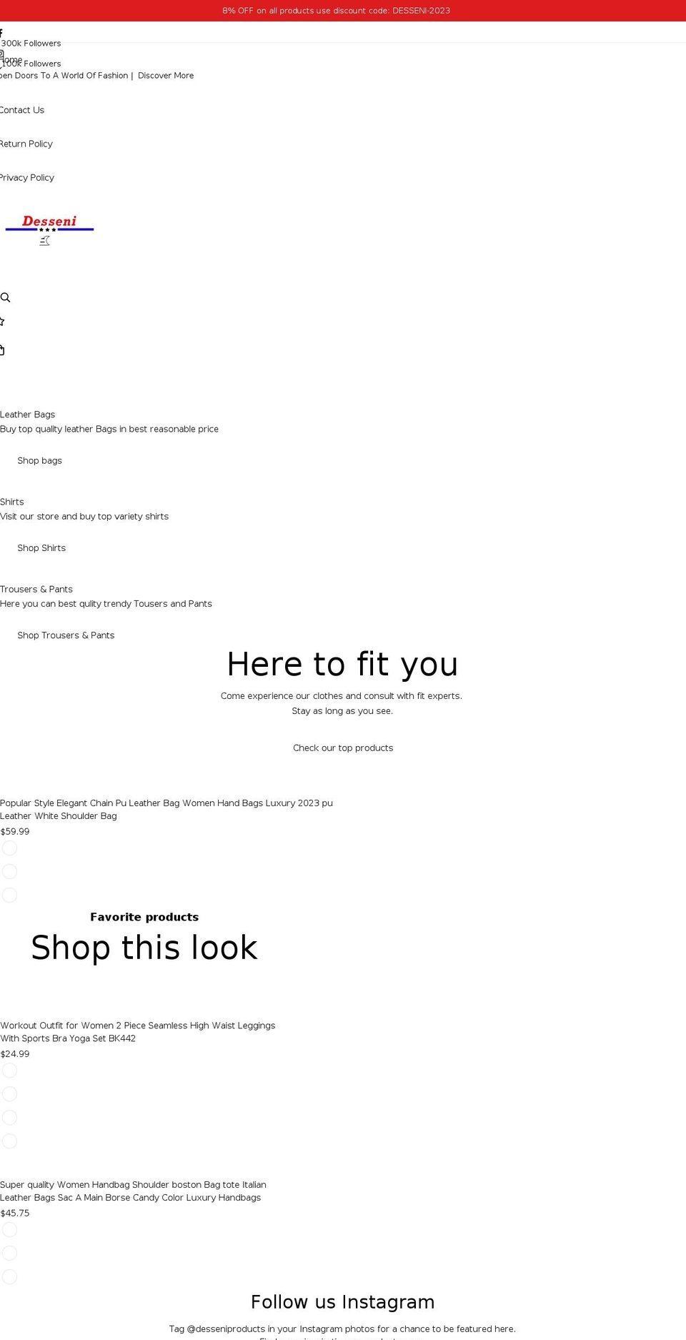 desseni.com shopify website screenshot
