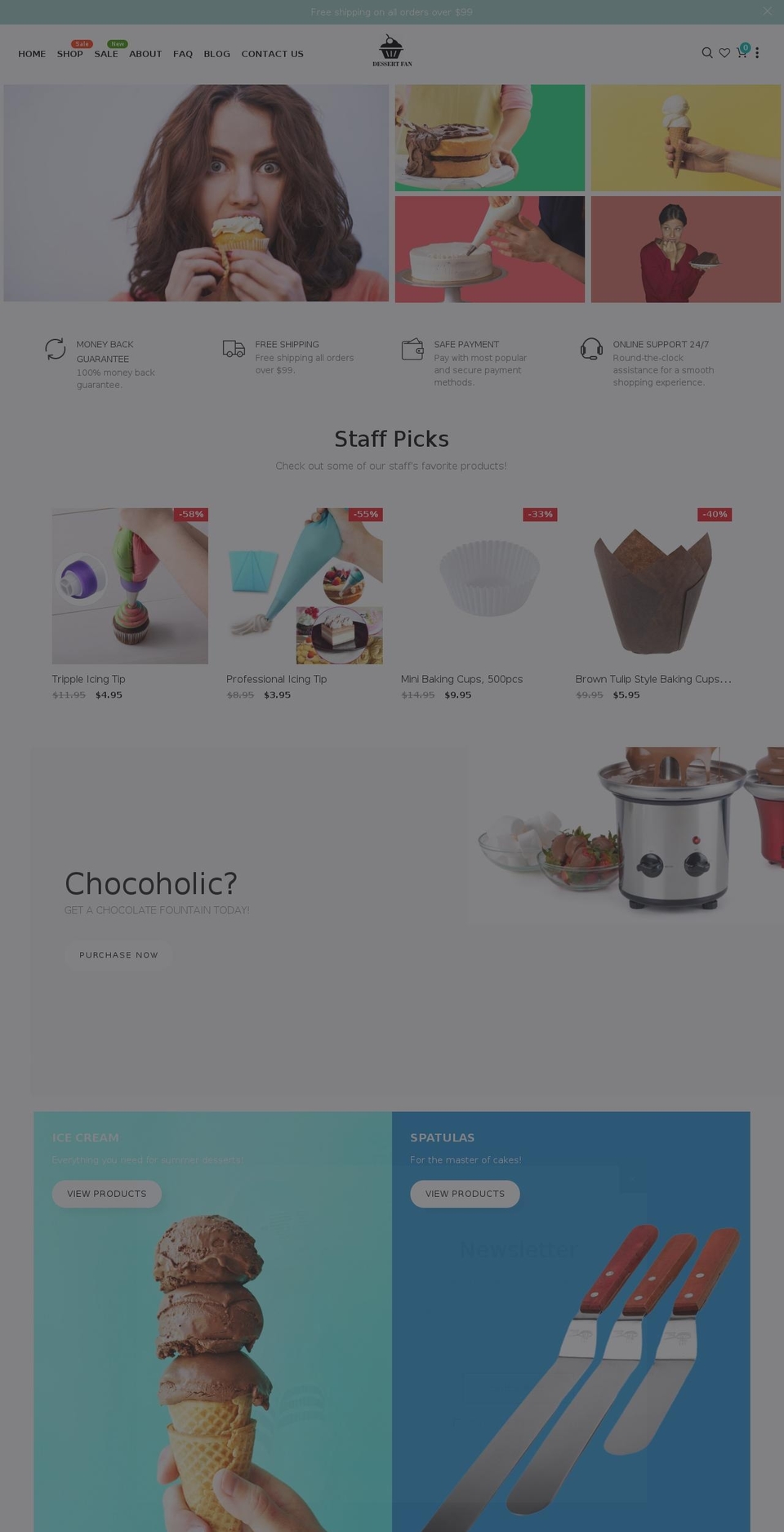 dessertfan.com — Shopify storefront screenshot