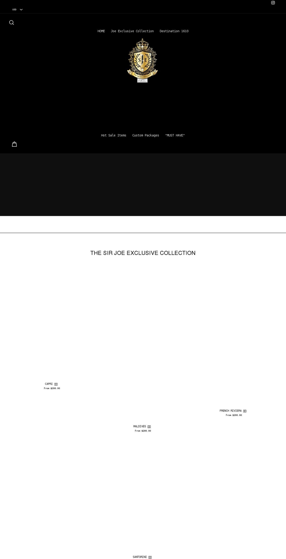 destination1610.com shopify website screenshot