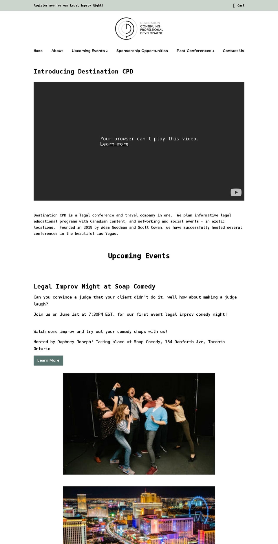 destinationcpd.com shopify website screenshot