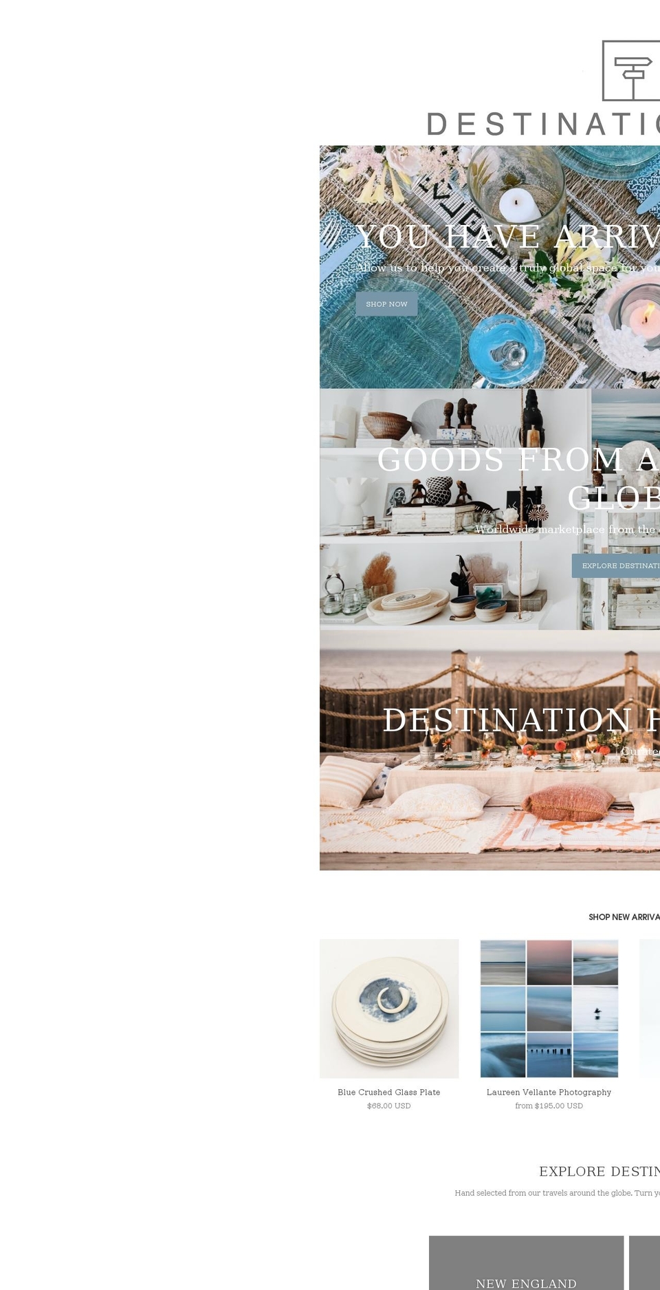 destinationhaus.com shopify website screenshot