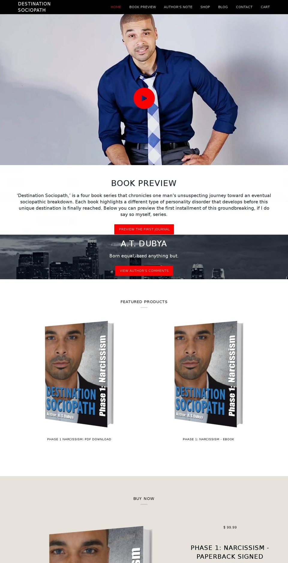 destinationsociopath.com — Shopify storefront screenshot